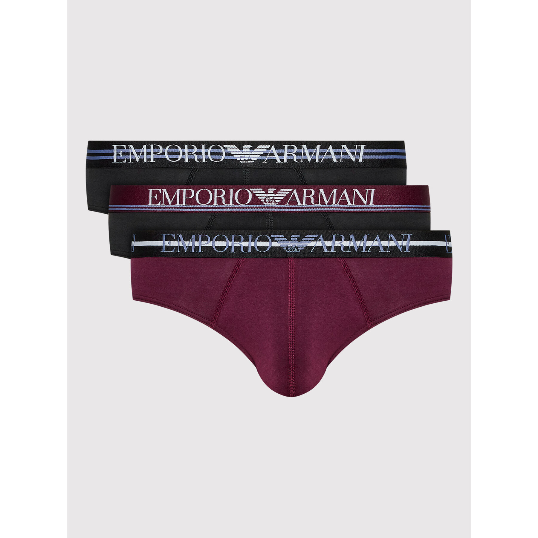 Emporio Armani Underwear Комплект 3 чифта слипове 111734 2F723 18921 Черен - Pepit.bg