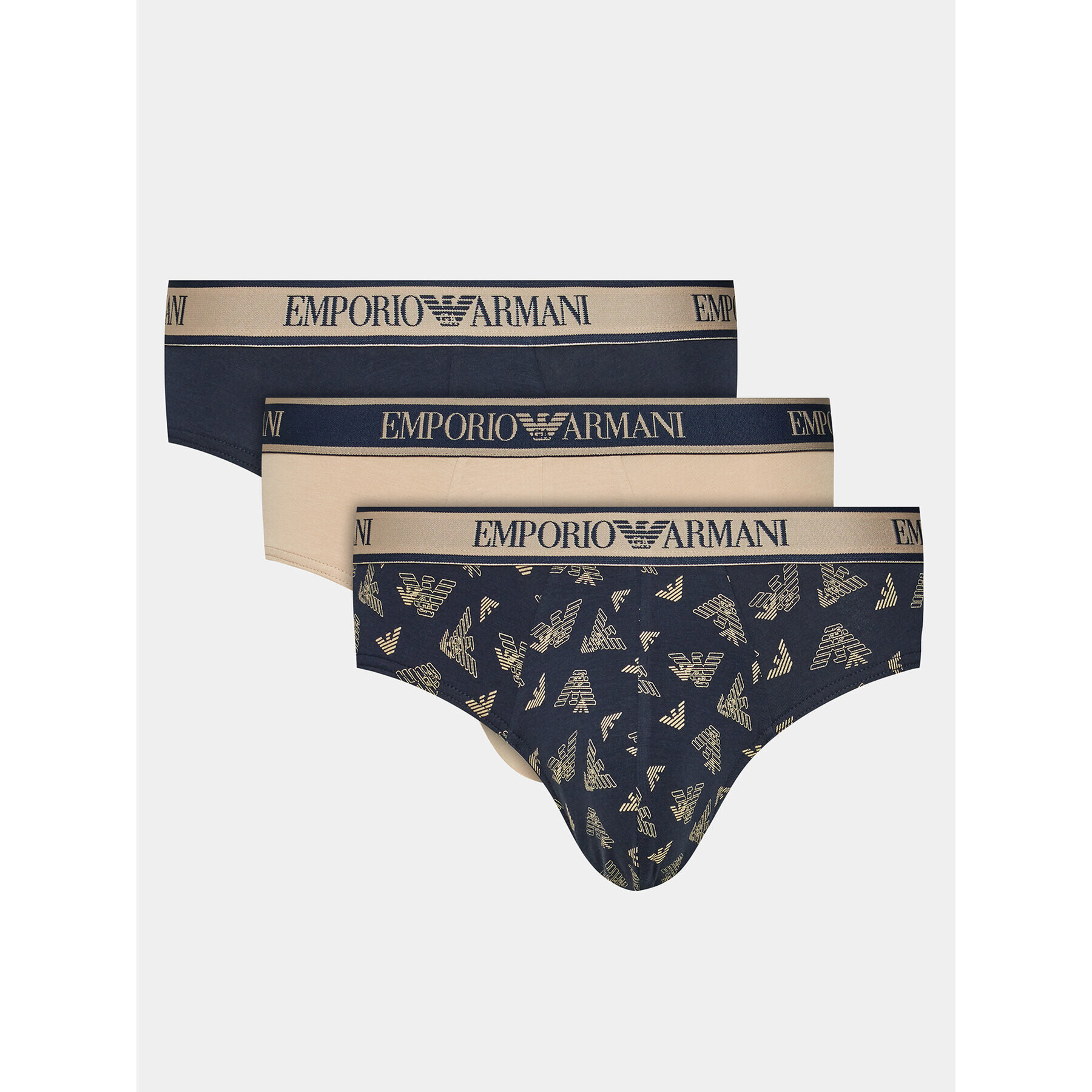 Emporio Armani Underwear Комплект 3 чифта слипове 111734 3F717 11250 Бежов - Pepit.bg