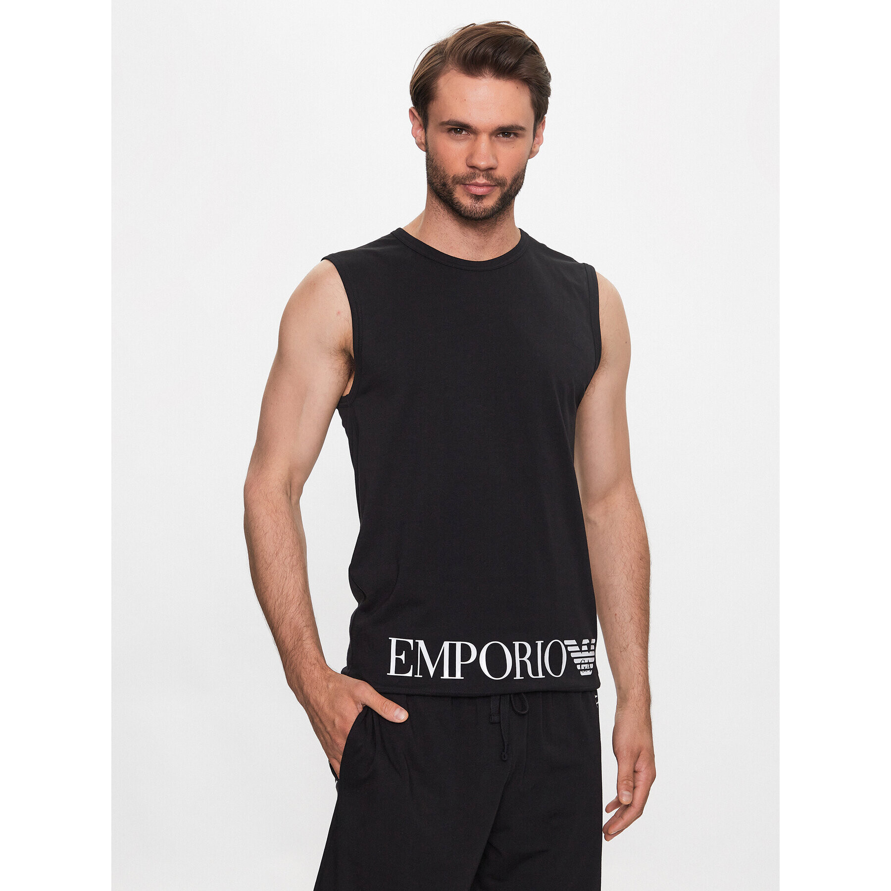 Emporio Armani Underwear Мъжки топ 112018 3R755 00020 Черен Regular Fit - Pepit.bg