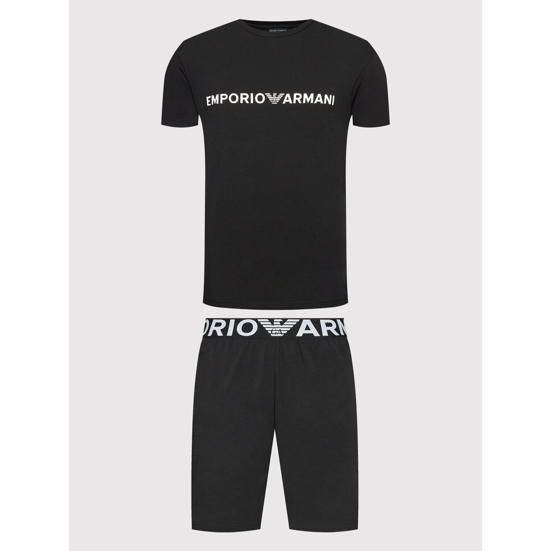 Emporio Armani Underwear Пижама 111573 2R516 00020 Черен Regular Fit - Pepit.bg