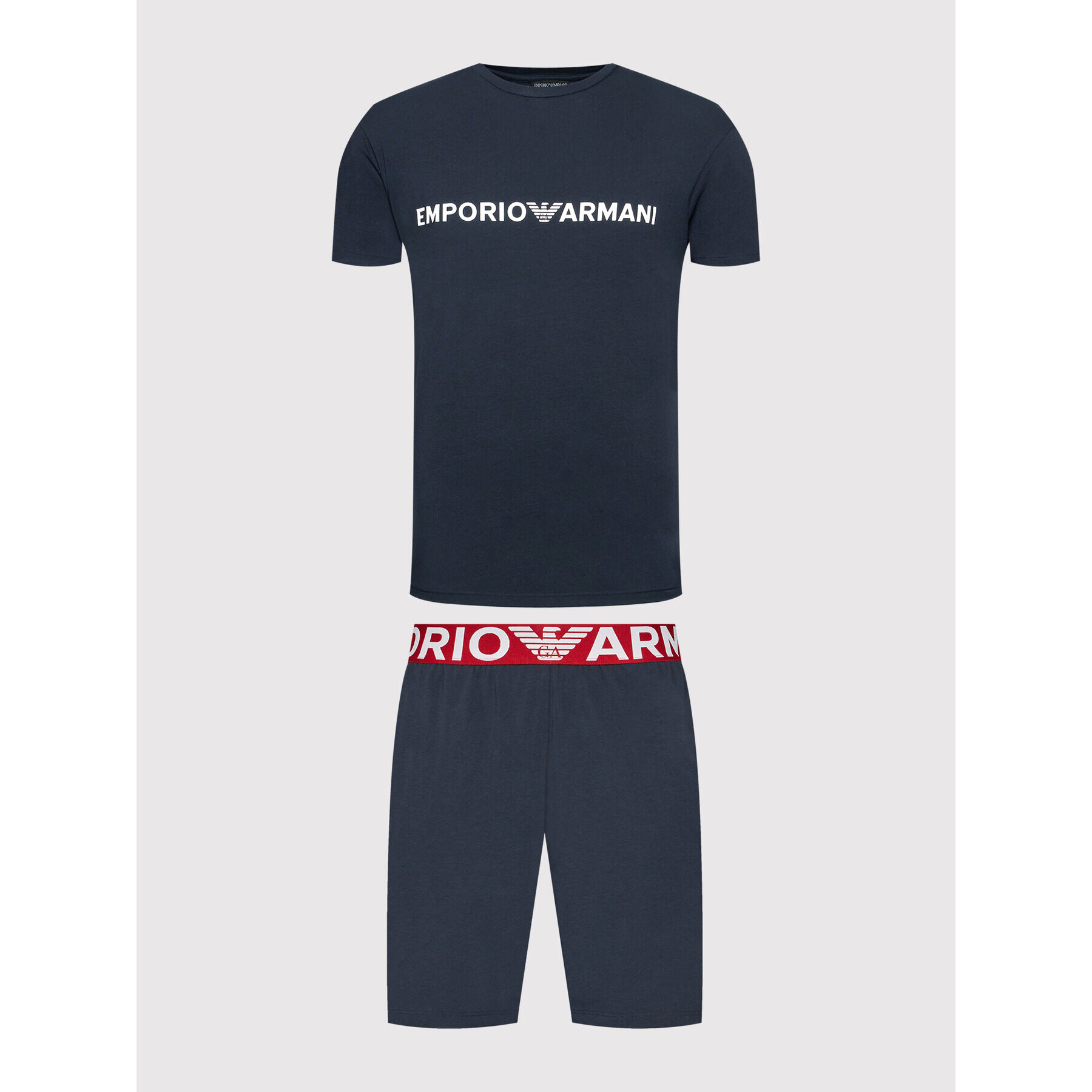 Emporio Armani Underwear Пижама 111573 2R516 00135 Тъмносин Regular Fit - Pepit.bg