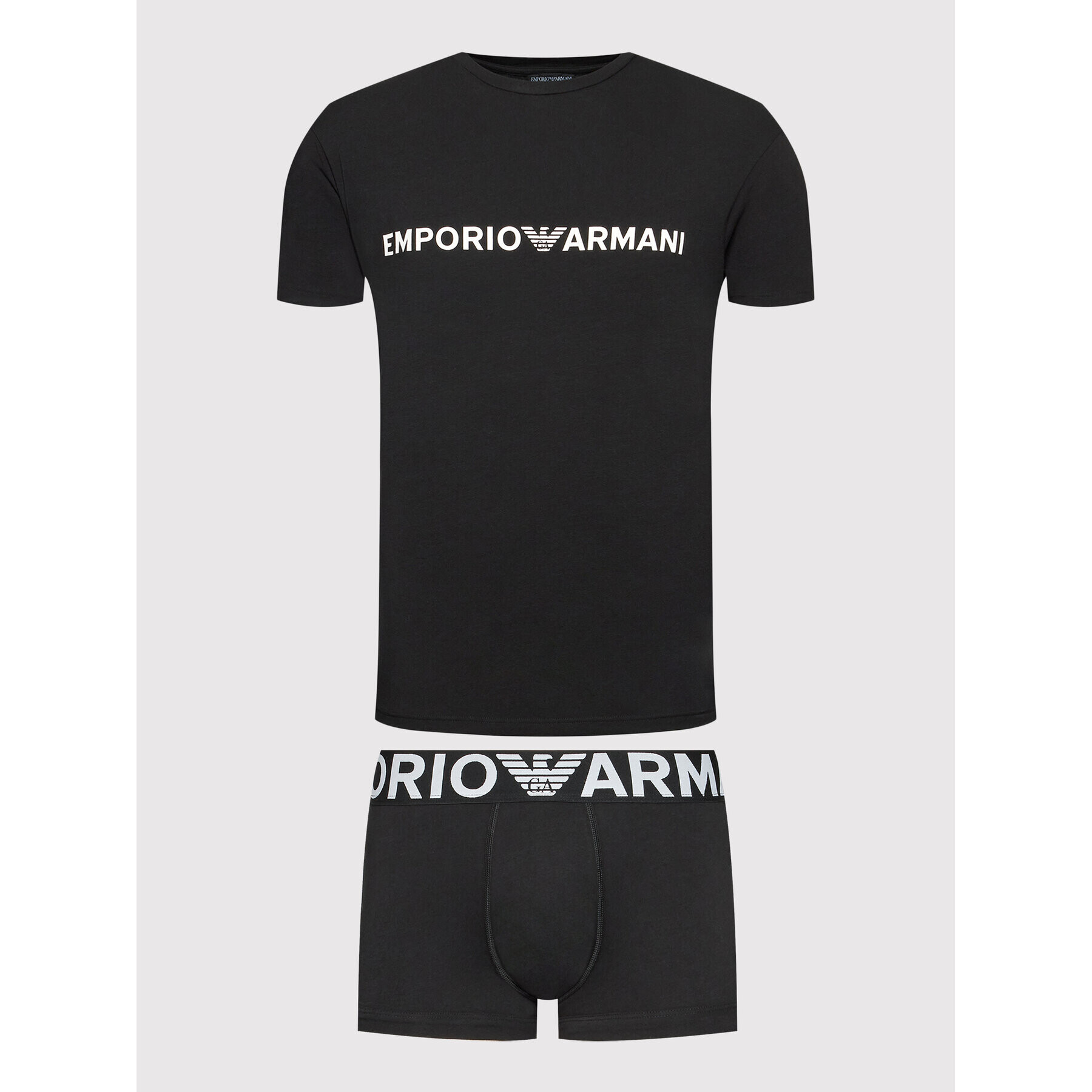 Emporio Armani Underwear Пижама 111604 2R516 00020 Черен Regular Fit - Pepit.bg