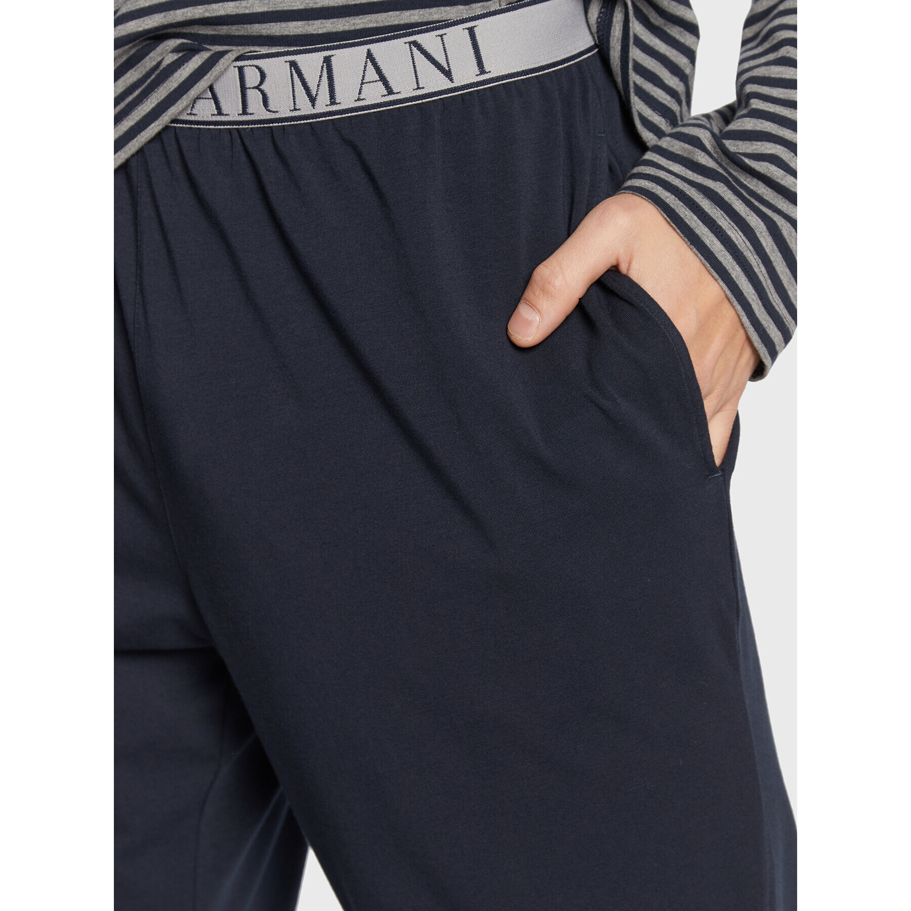 Emporio Armani Underwear Пижама 111791 2F542 11949 Тъмносин Regular Fit - Pepit.bg