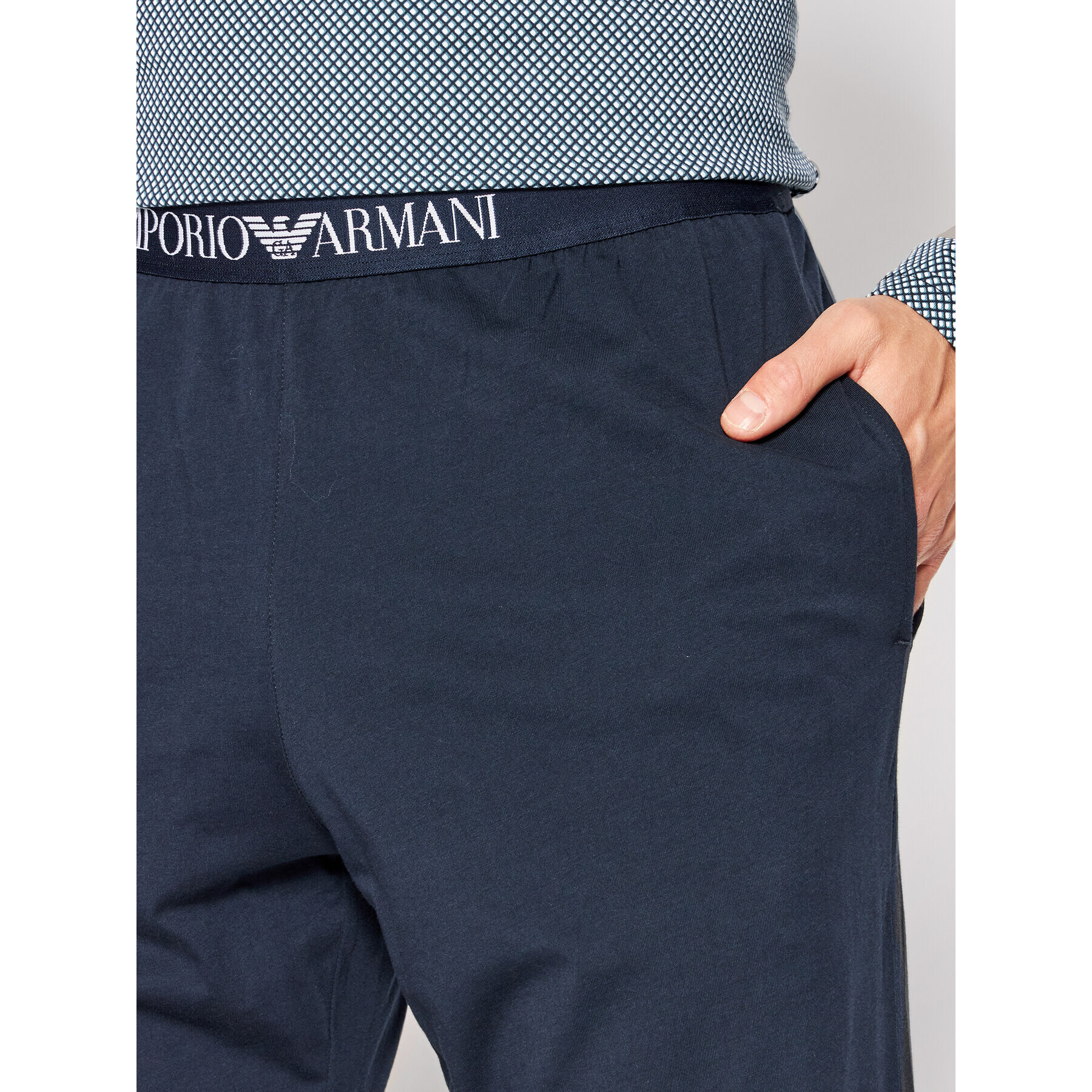 Emporio Armani Underwear Пижама 111791 2R567 79610 Тъмносин Regular Fit - Pepit.bg