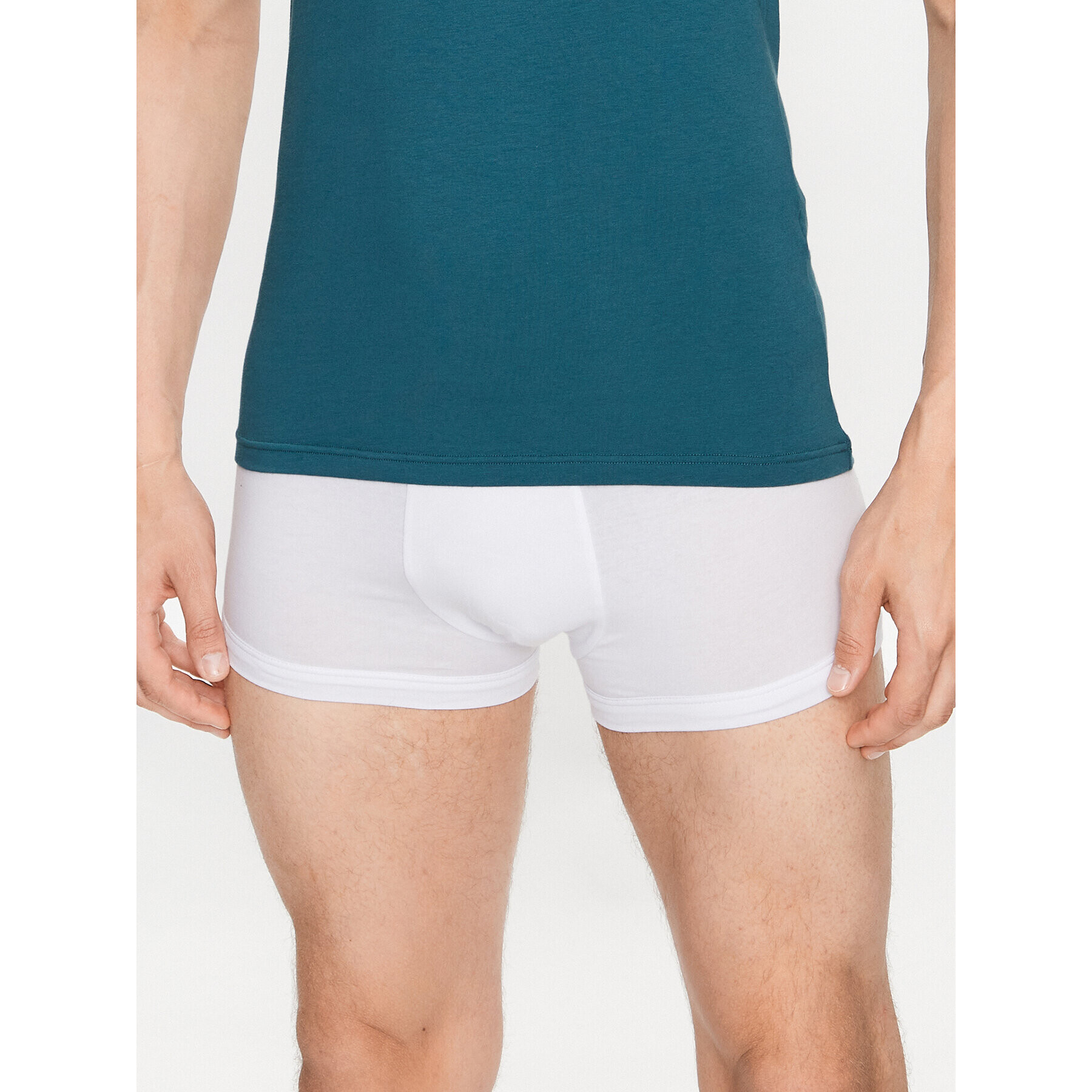 Emporio Armani Underwear Тениска на пижама 110828 3R512 16885 Зелен Regular Fit - Pepit.bg