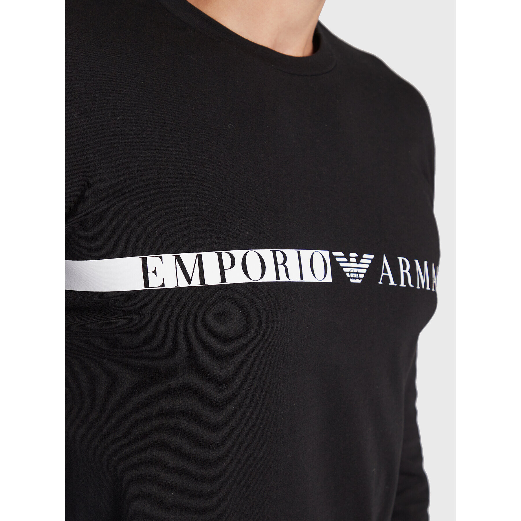 Emporio Armani Underwear Тениска с дълъг ръкав 111984 2F525 00020 Черен Slim Fit - Pepit.bg