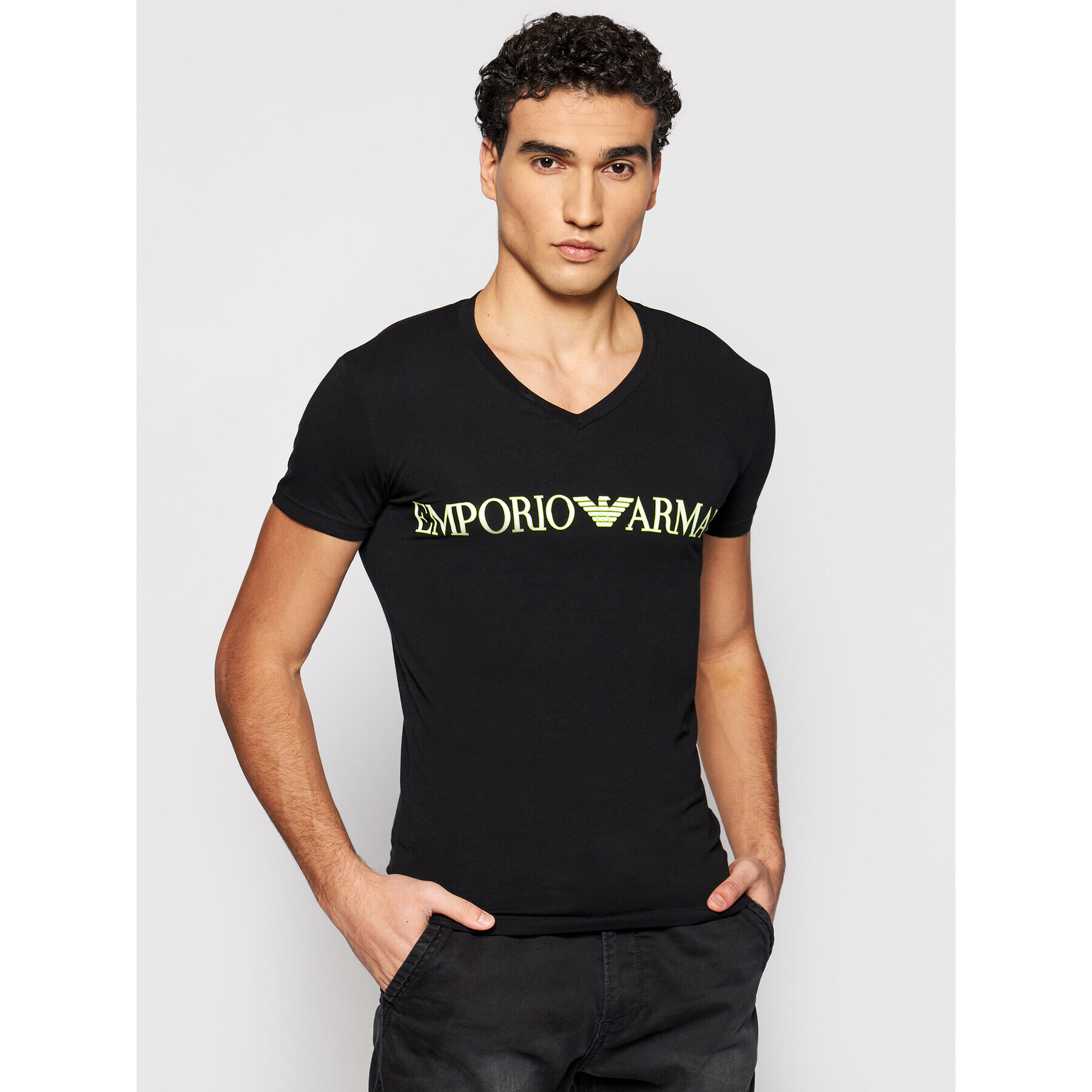 Emporio Armani Underwear Тишърт 110810 1P516 00020 Черен Regular Fit - Pepit.bg