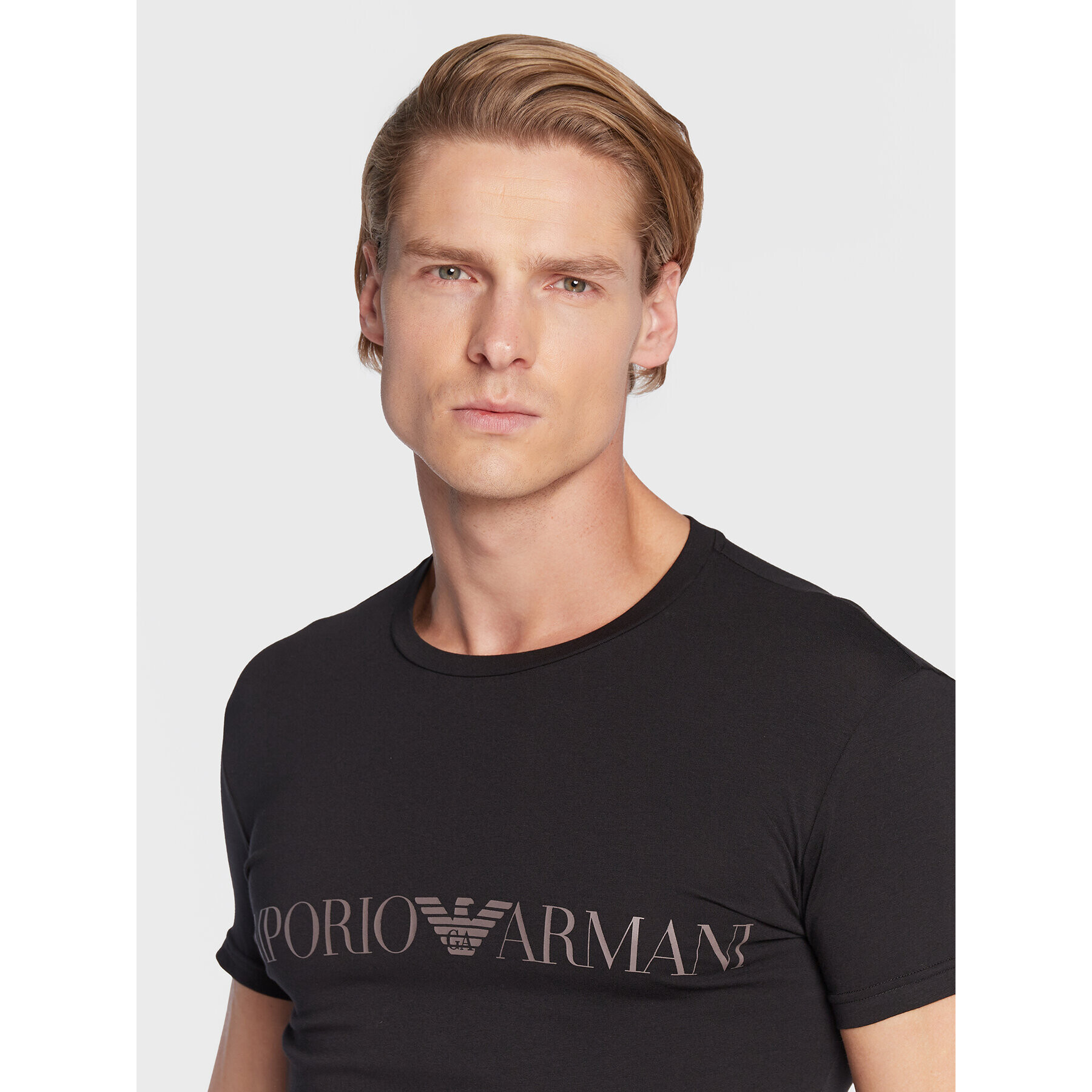 Emporio Armani Underwear Тишърт 111035 2F729 00020 Черен Slim Fit - Pepit.bg