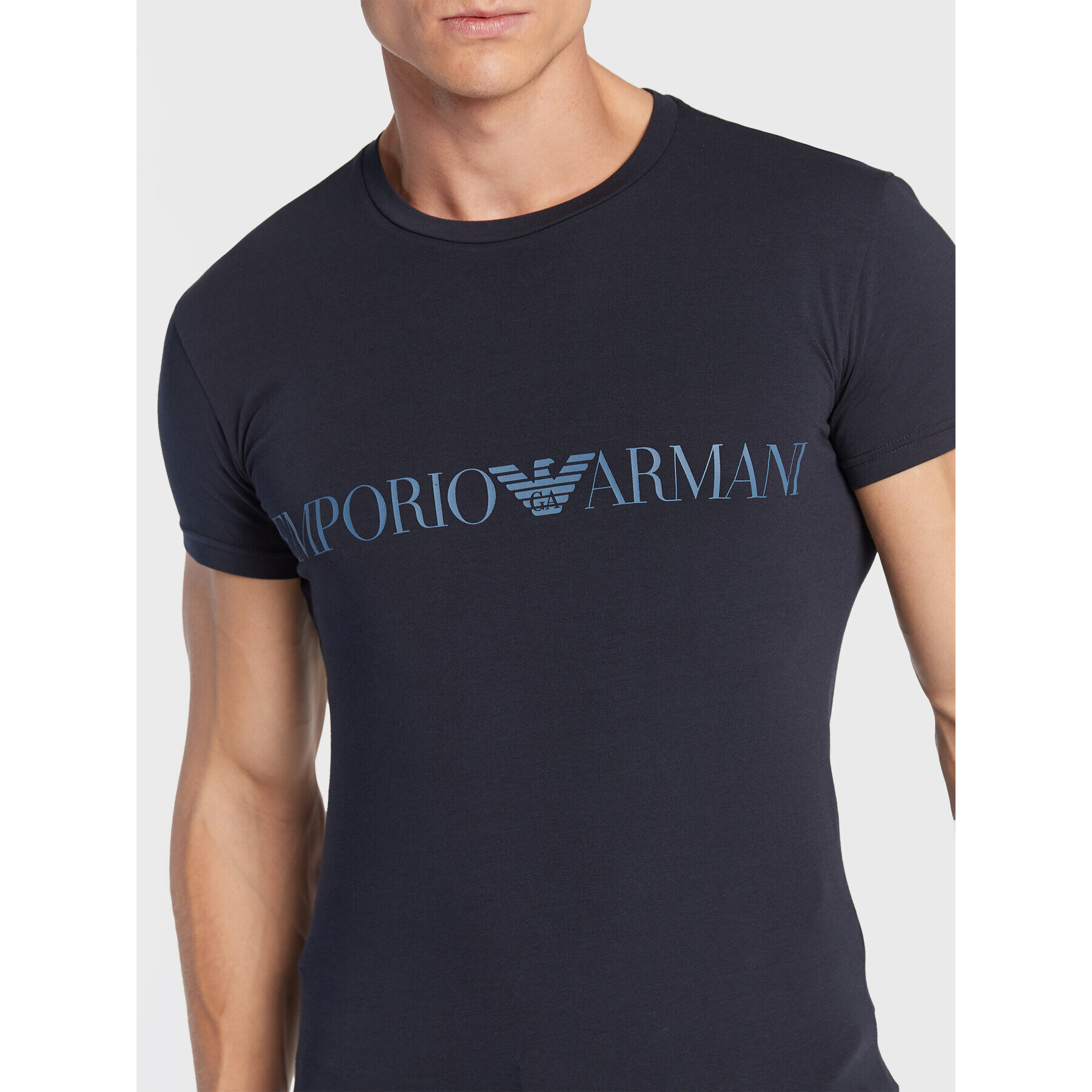 Emporio Armani Underwear Тишърт 111035 2F729 00135 Тъмносин Slim Fit - Pepit.bg