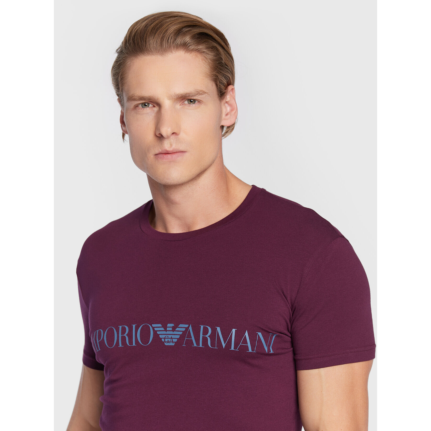 Emporio Armani Underwear Тишърт 111035 2F729 00393 Виолетов Regular Fit - Pepit.bg