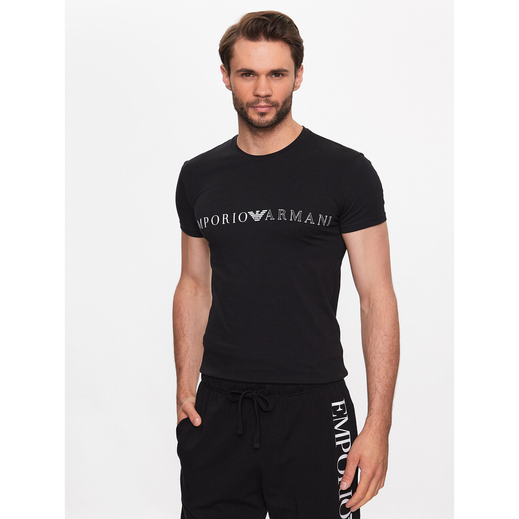 Emporio Armani Underwear Тишърт 111035 3R729 00020 Черен Regular Fit - Pepit.bg