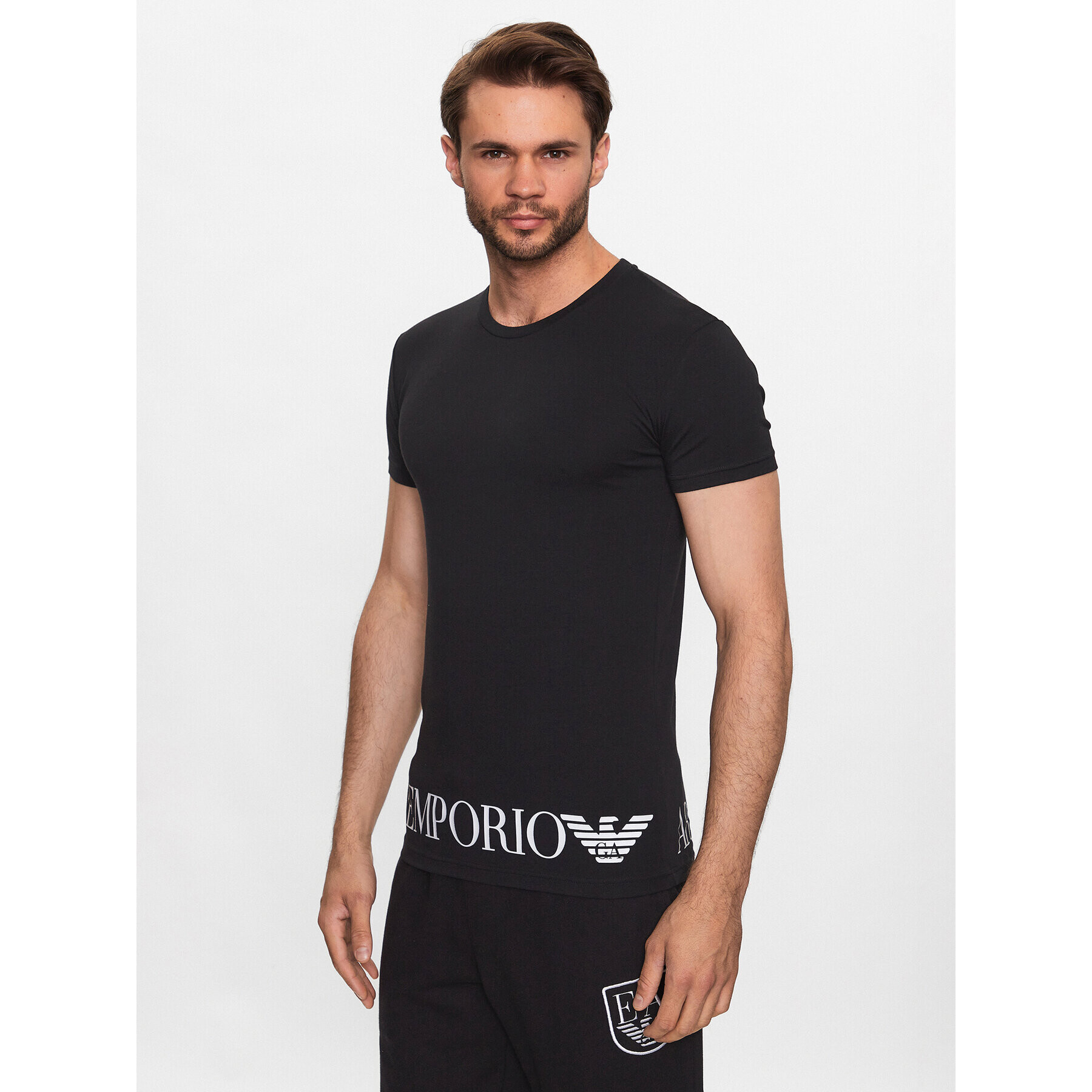 Emporio Armani Underwear Тишърт 111035 3R755 00020 Черен Regular Fit - Pepit.bg