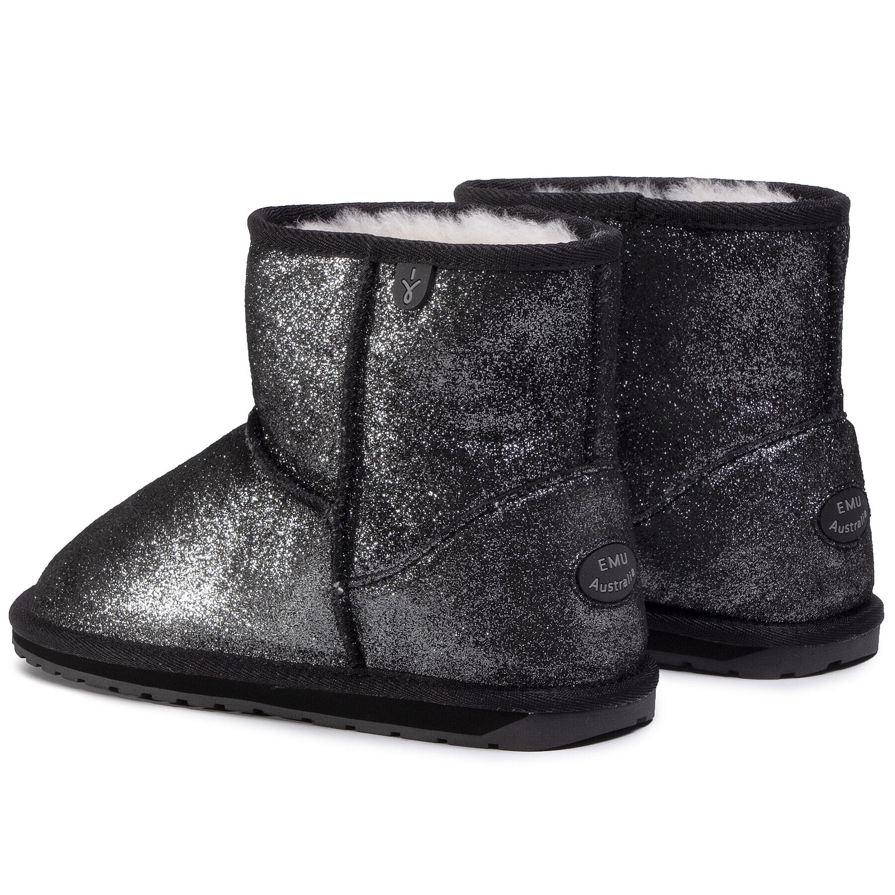 EMU Australia Апрески Wallaby Mini Metallic Teens T12358 Черен - Pepit.bg