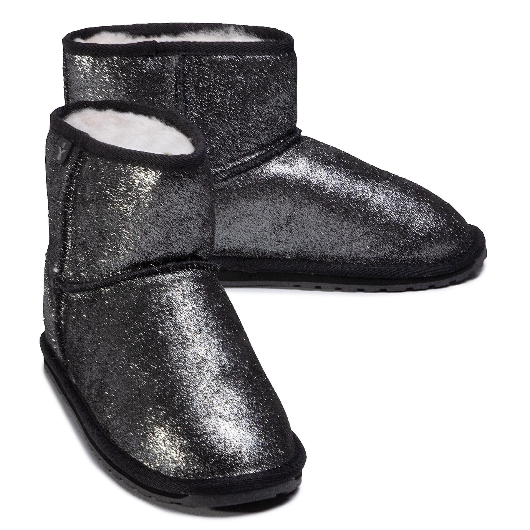 EMU Australia Апрески Wallaby Mini Metallic Teens T12358 Черен - Pepit.bg