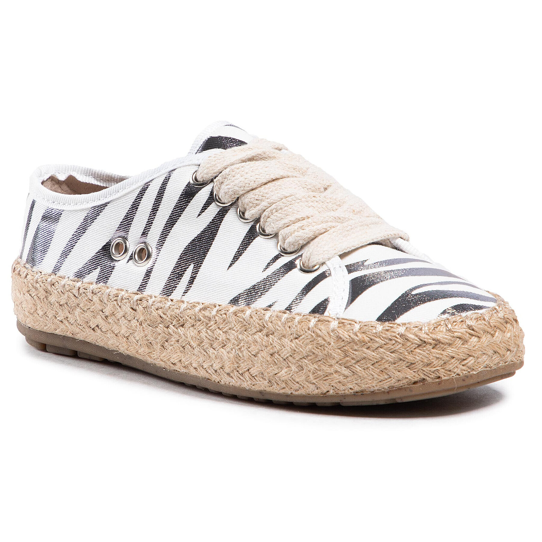 EMU Australia Еспадрили Agonis Zebra Teens T12573 Бял - Pepit.bg