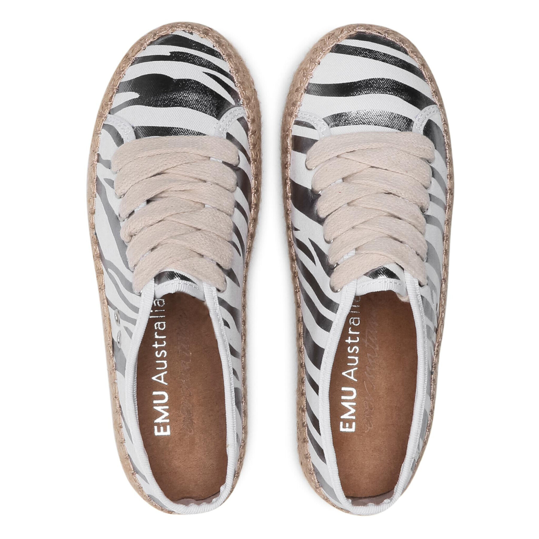 EMU Australia Еспадрили Agonis Zebra W12550 Бял - Pepit.bg