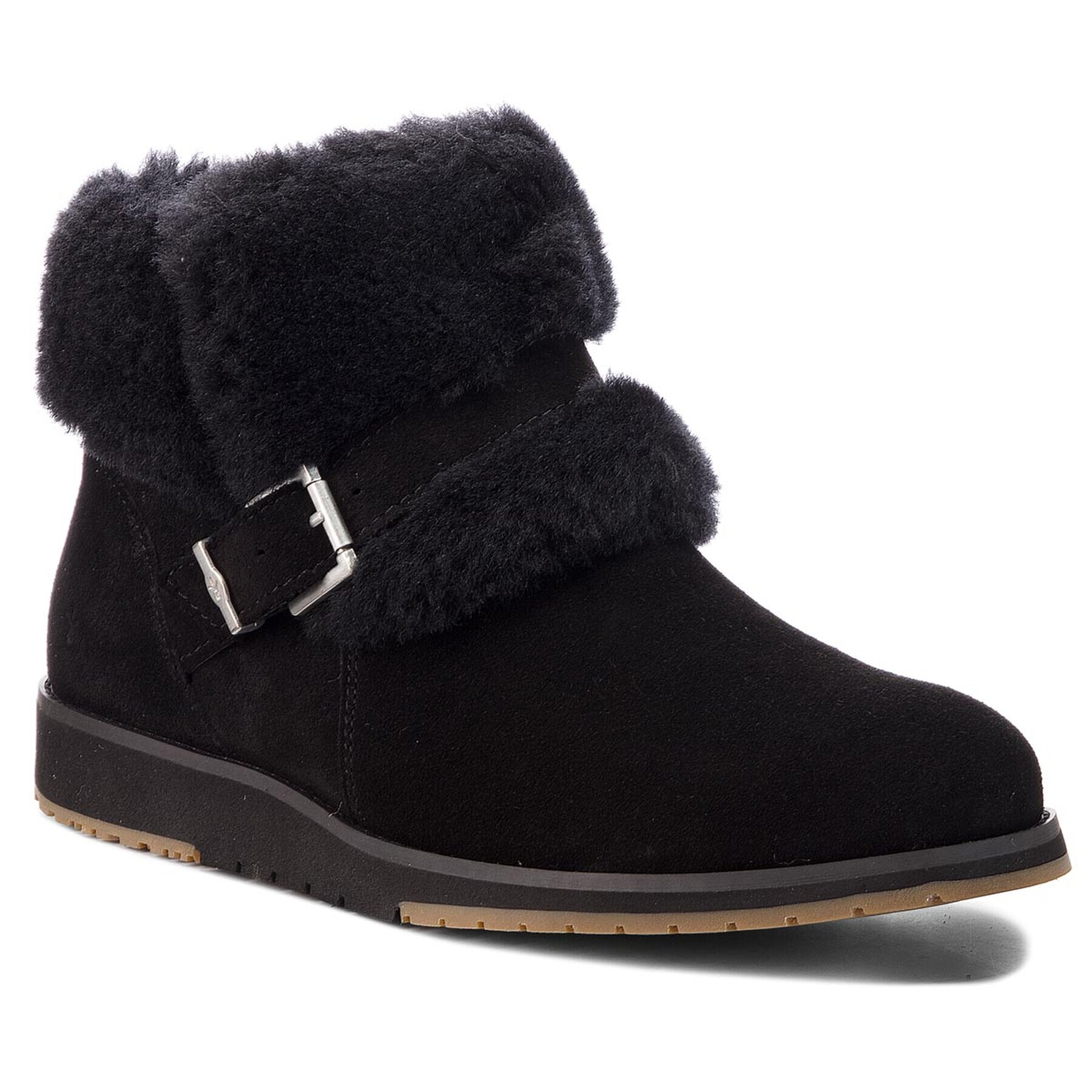 EMU Australia Обувки Oxley Fur Cuff W11698 Черен - Pepit.bg