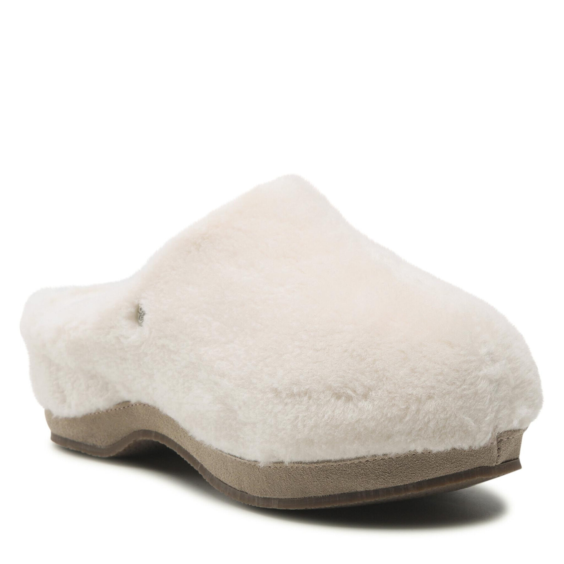 EMU Australia Пантофи Nahn Teddy Wool W12800 Бял - Pepit.bg