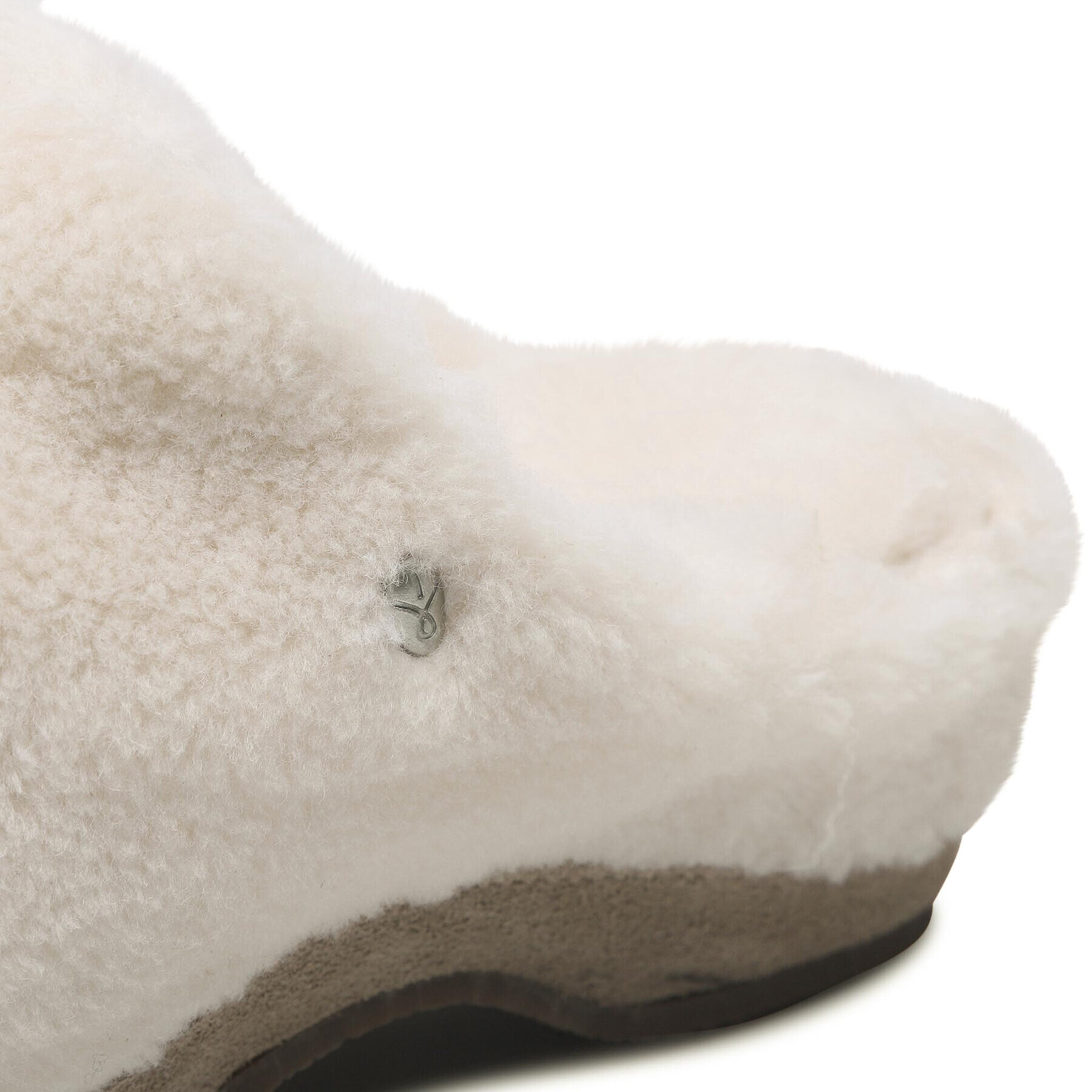 EMU Australia Пантофи Nahn Teddy Wool W12800 Бял - Pepit.bg