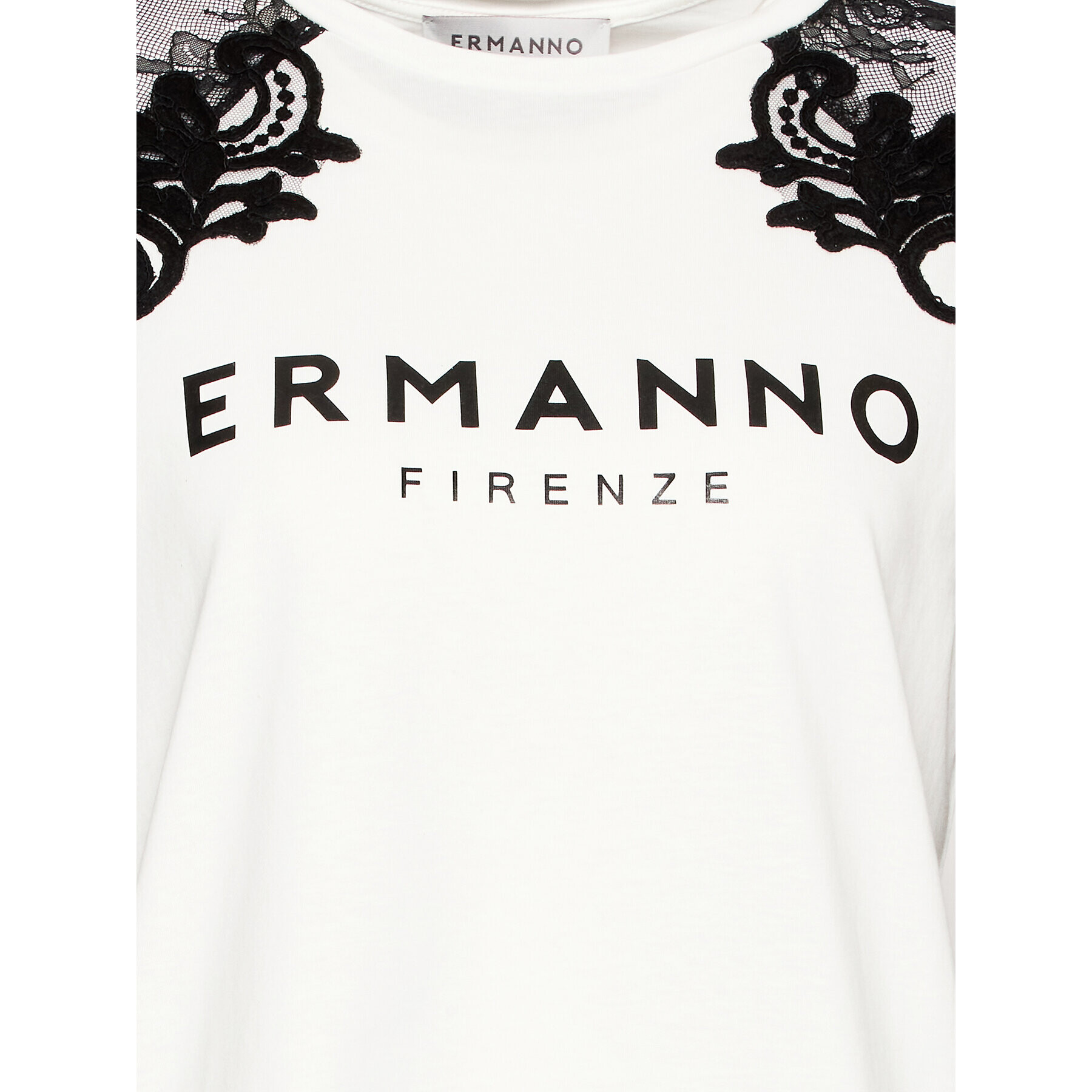 Ermanno Firenze Блуза D42EL073EG7 Бял Regular Fit - Pepit.bg