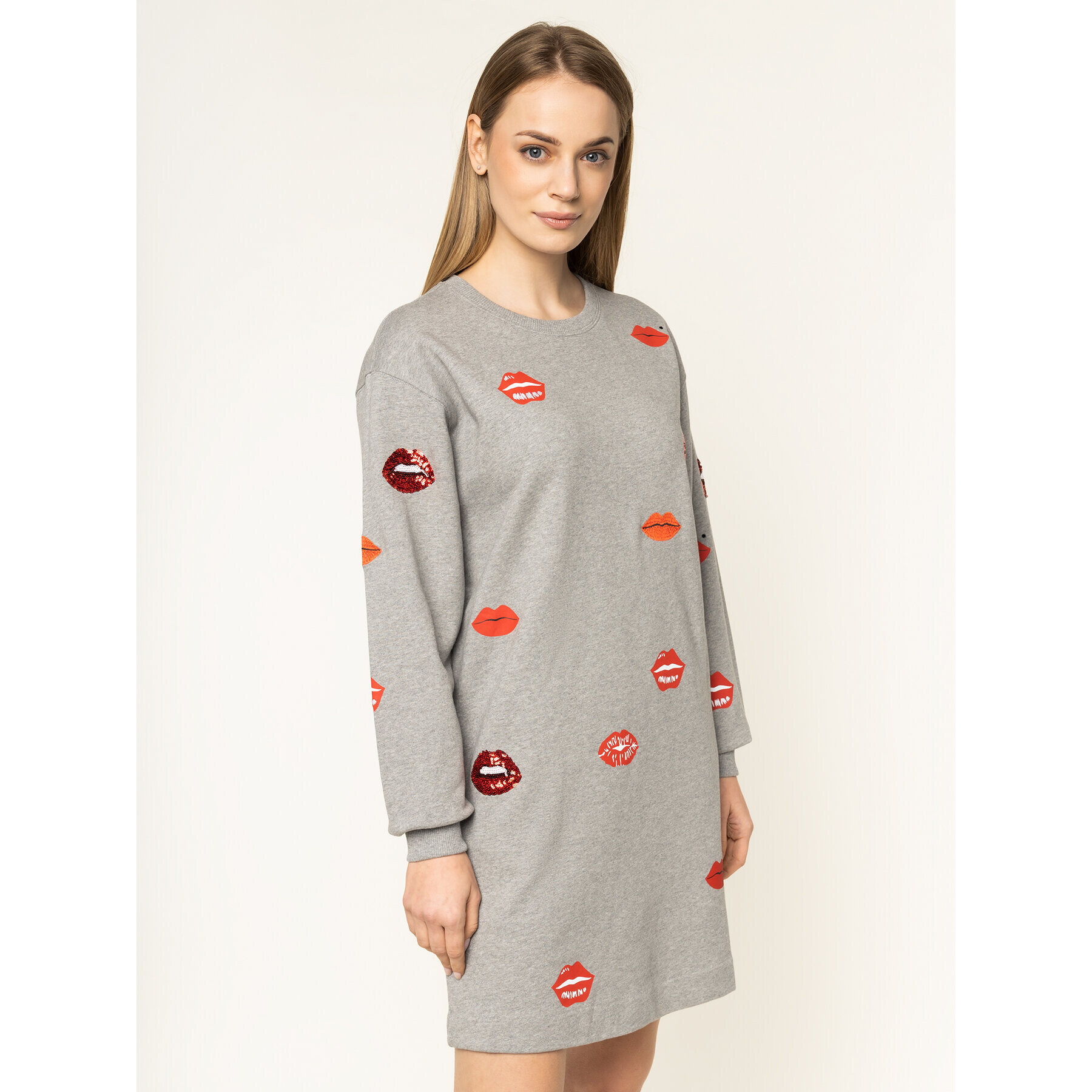 Escada Sport Плетена рокля Ditik 5032447 Сив Regular Fit - Pepit.bg