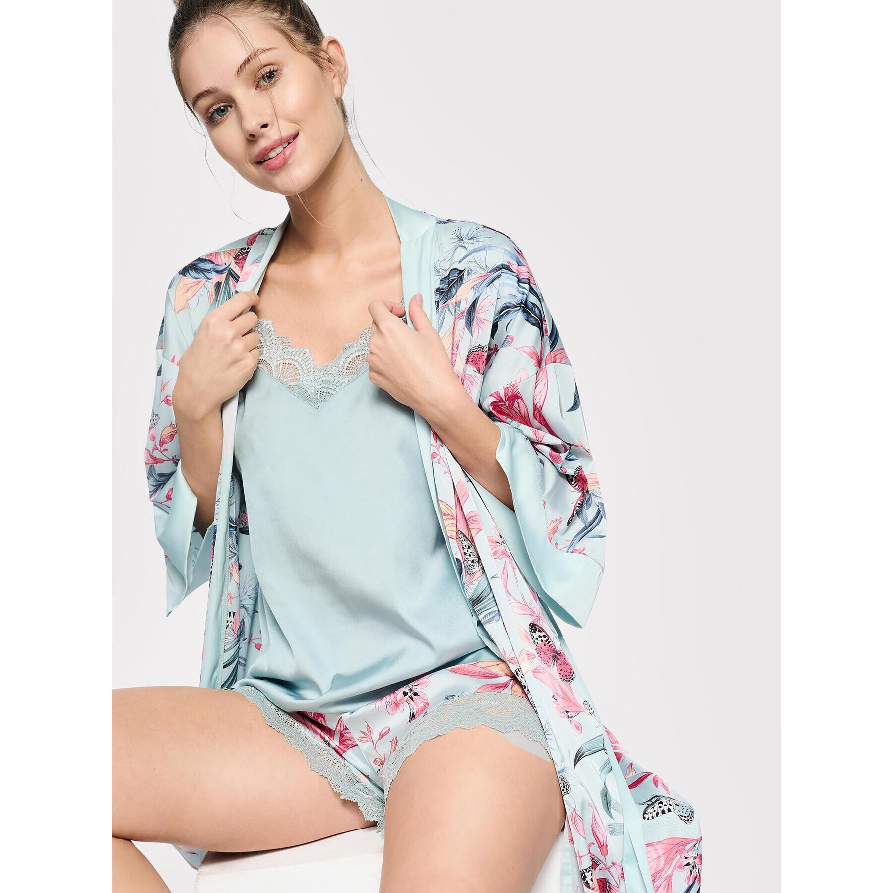 Esotiq Халат Wisteria 39799 Зелен - Pepit.bg