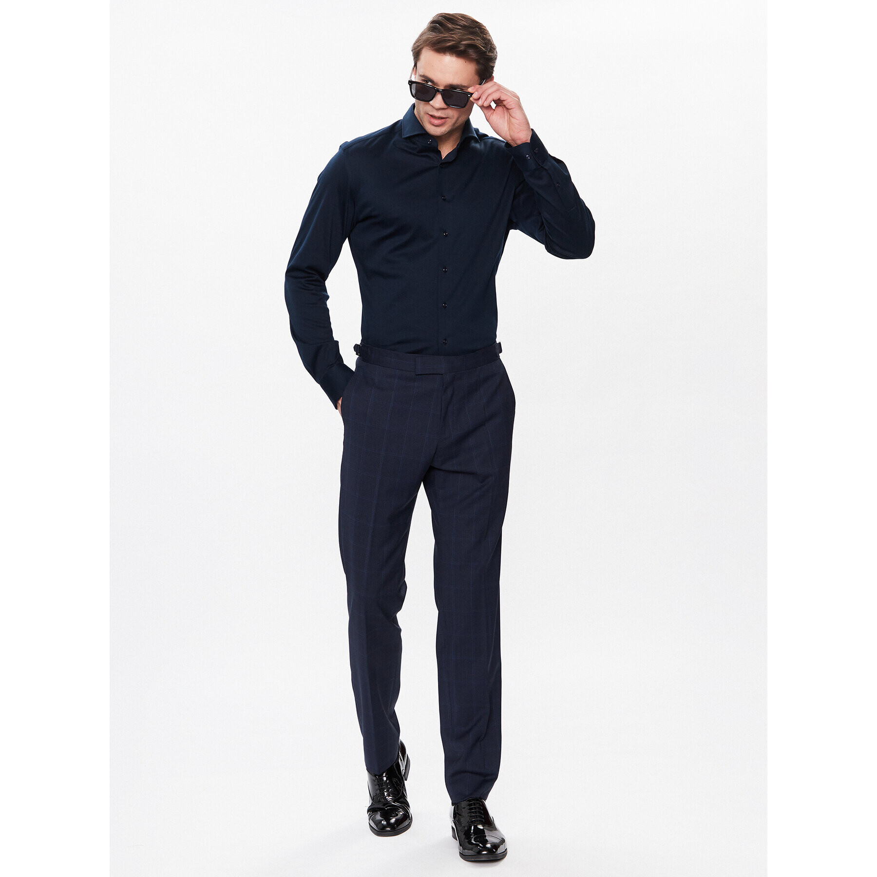 Eterna Риза 2159/YS82 Тъмносин Slim Fit - Pepit.bg