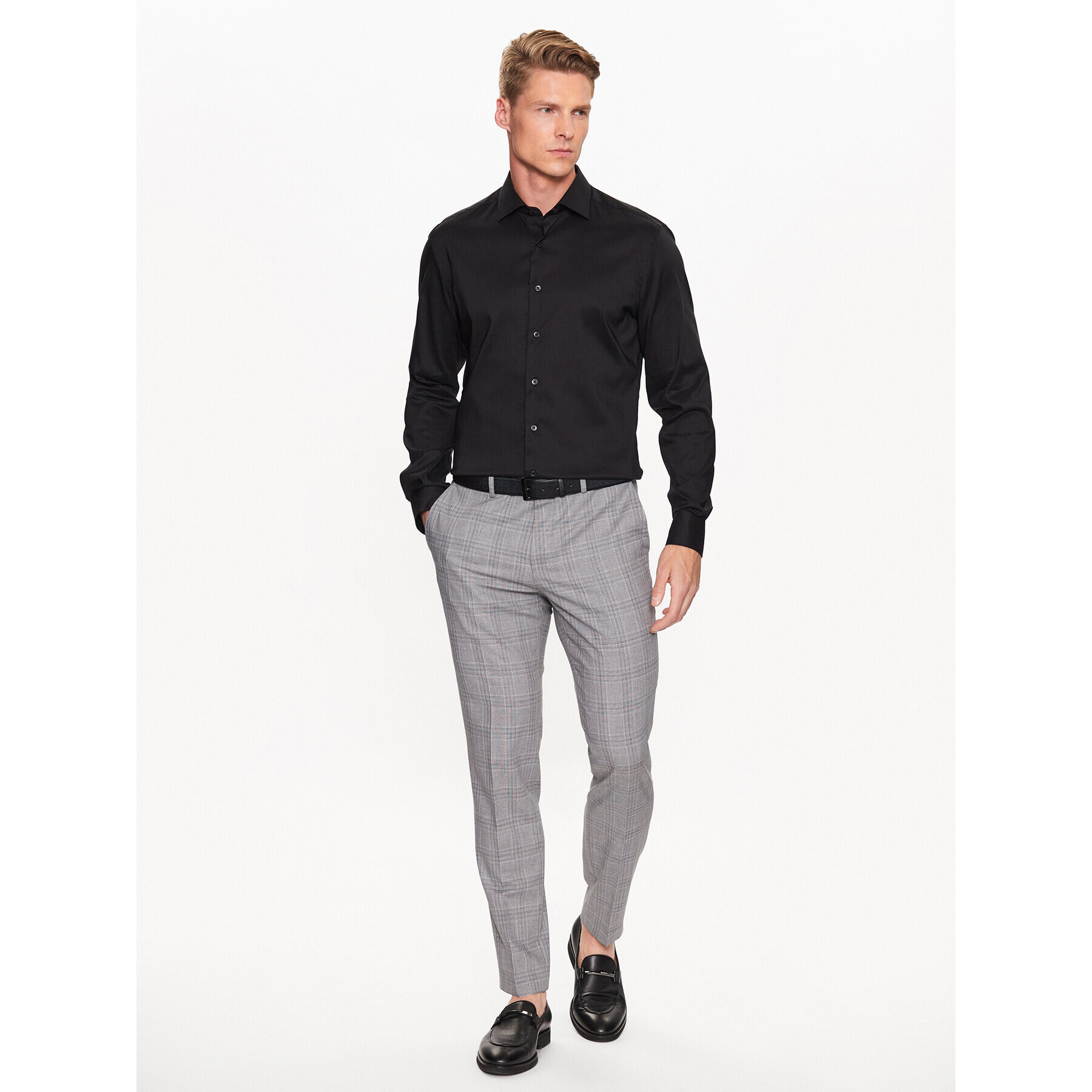 Eterna Риза 3377/F170 Черен Slim Fit - Pepit.bg