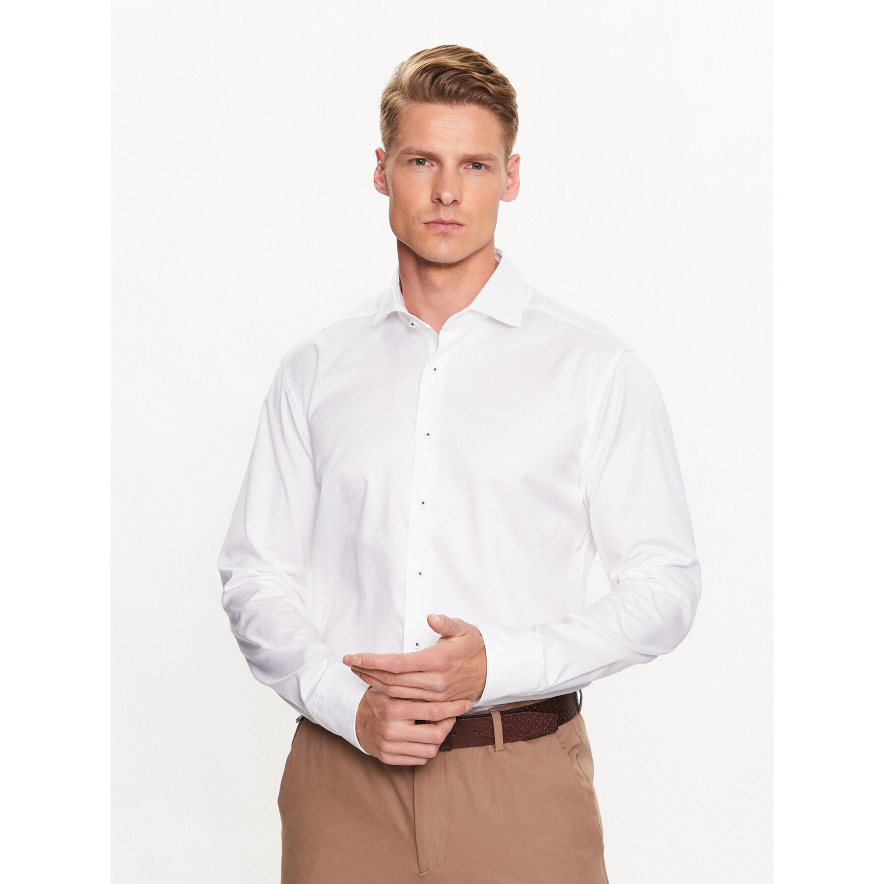 Eterna Риза 3850/FS82 Бял Slim Fit - Pepit.bg