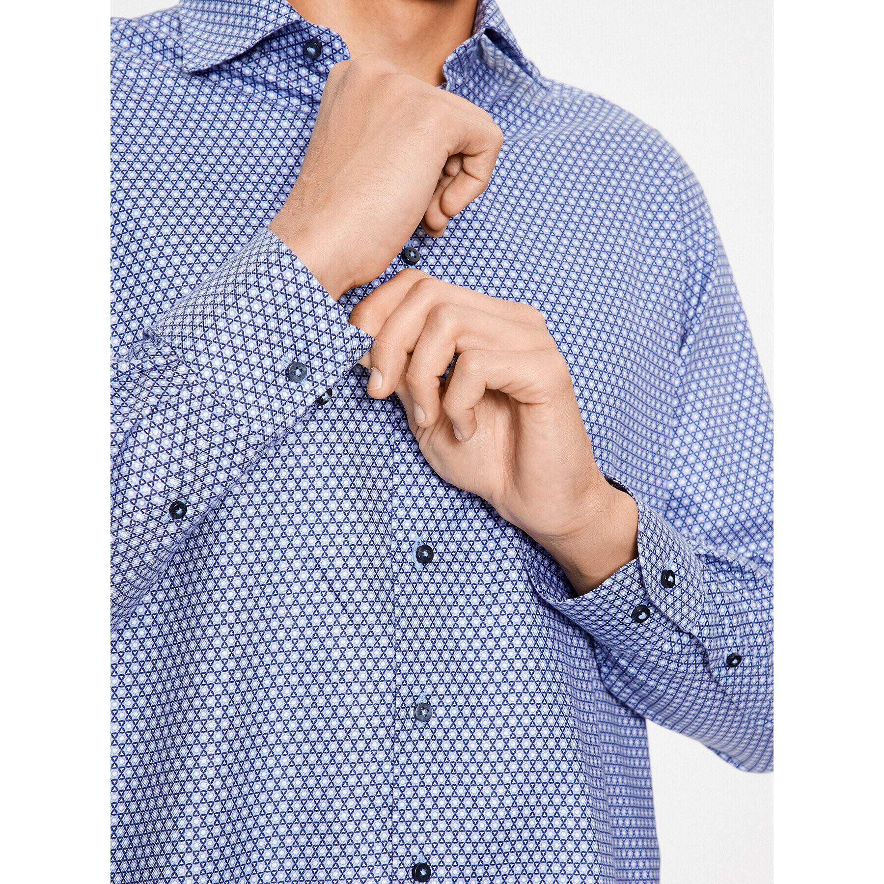 Eterna Риза 4036/XD87 Син Regular Fit - Pepit.bg