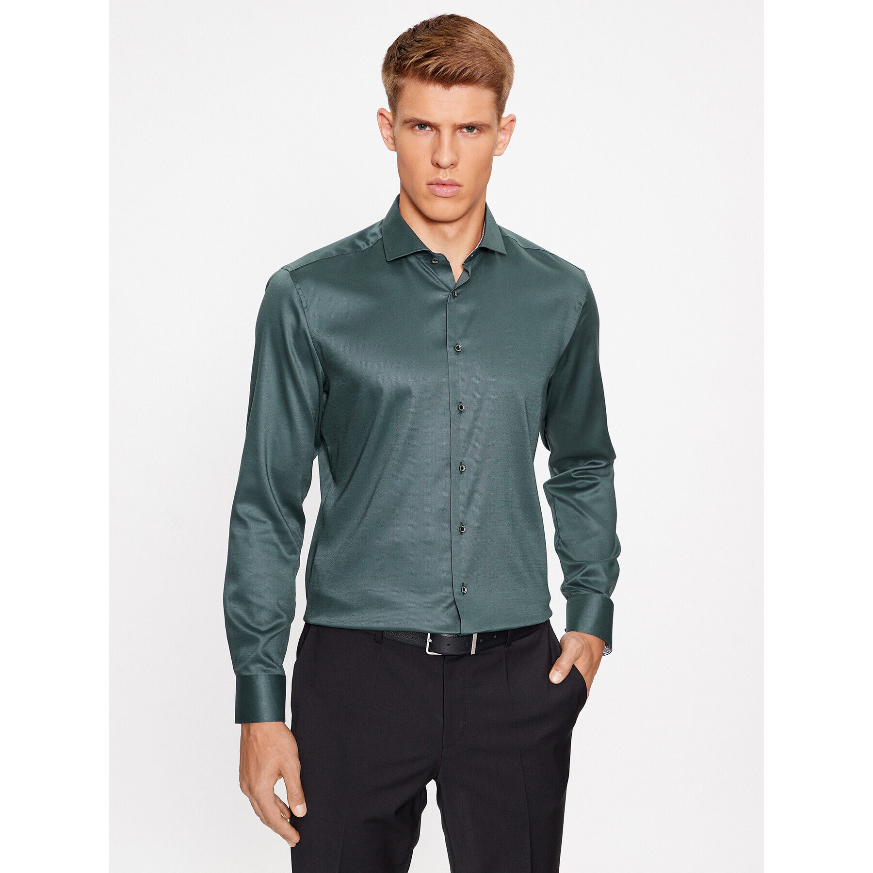 Eterna Риза 4102/F142 Зелен Slim Fit - Pepit.bg