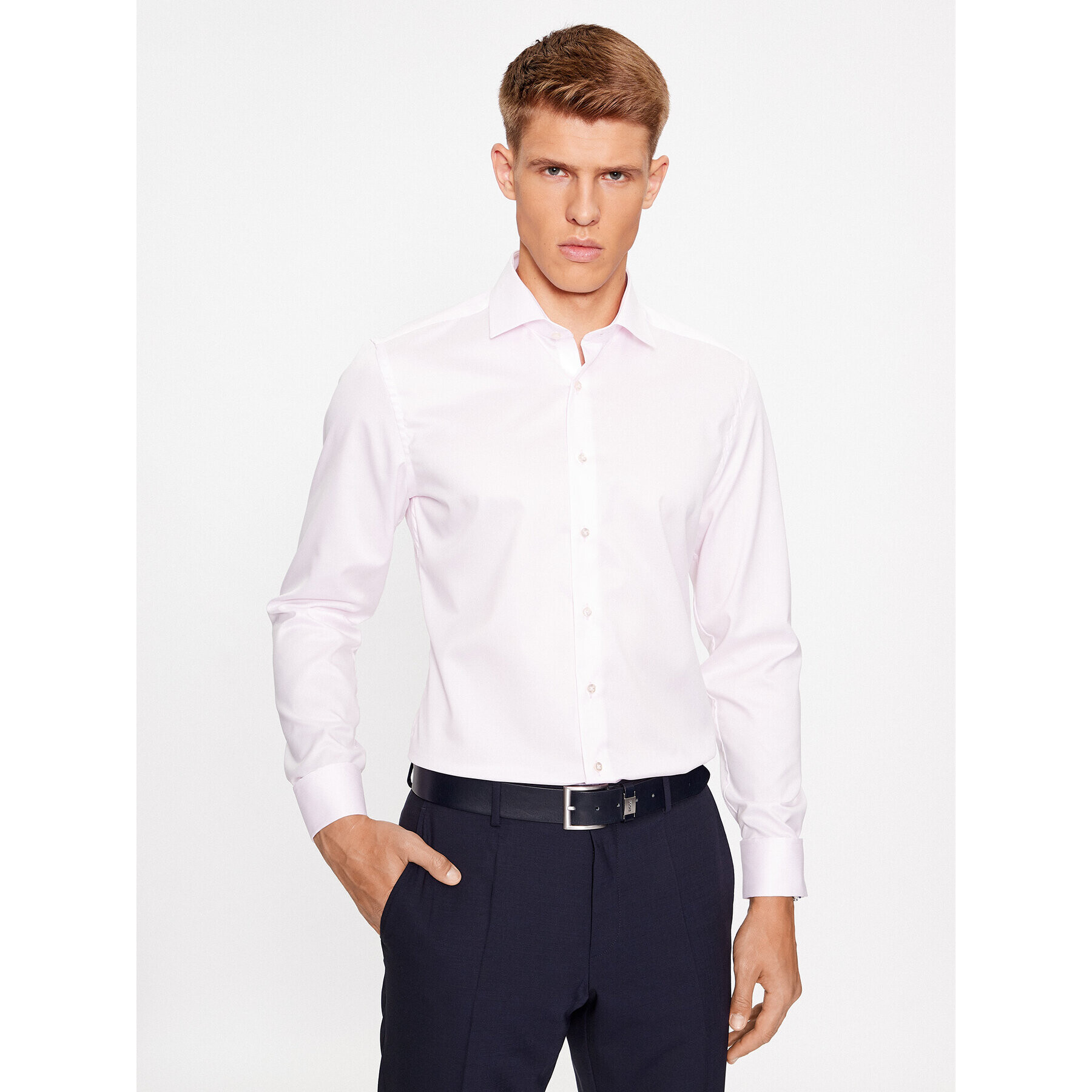 Eterna Риза 8005/F659 Розов Slim Fit - Pepit.bg