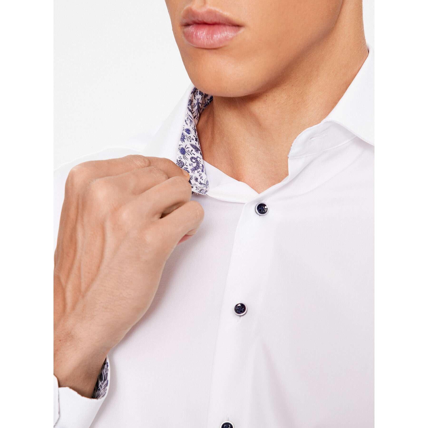 Eterna Риза 8819/X14K Бял Modern Fit - Pepit.bg