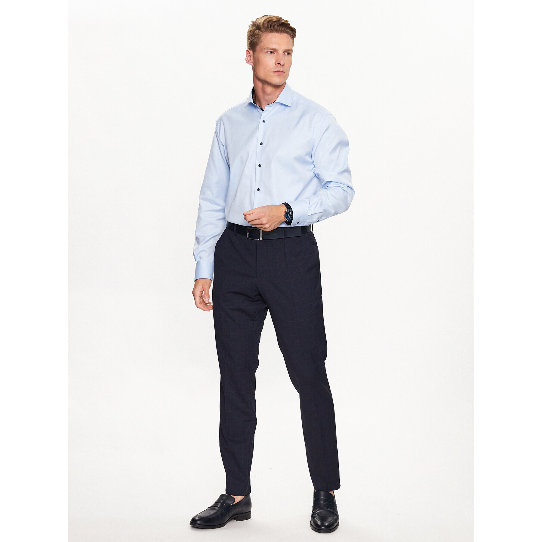 Eterna Риза 8819/X15V Син Modern Fit - Pepit.bg