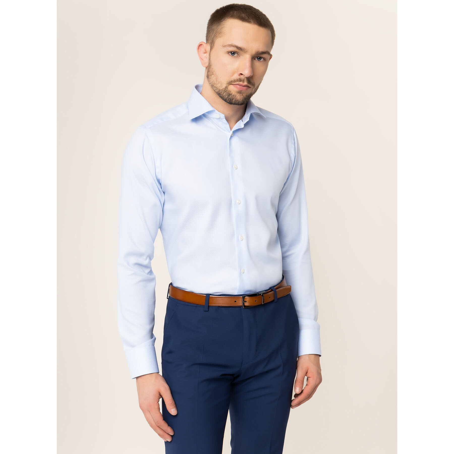 Eton Риза 100000084 Син Slim Fit - Pepit.bg