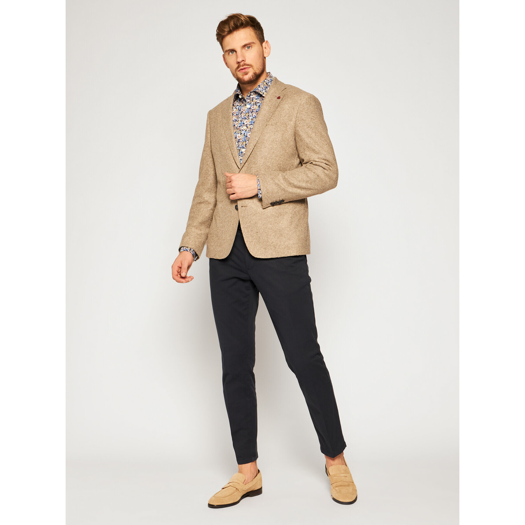 Eton Риза 100001277 Тъмносин Slim Fit - Pepit.bg