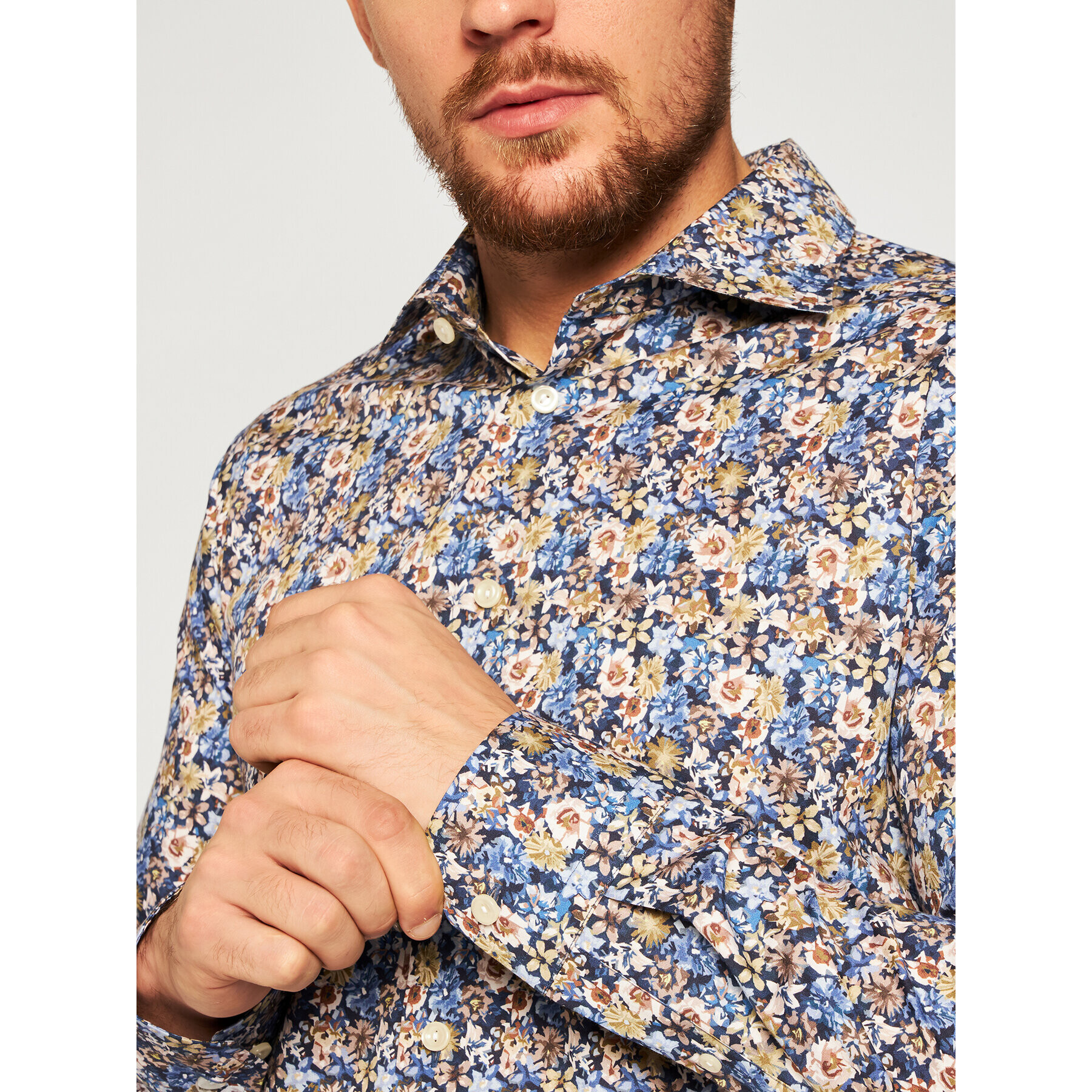Eton Риза 100001277 Тъмносин Slim Fit - Pepit.bg