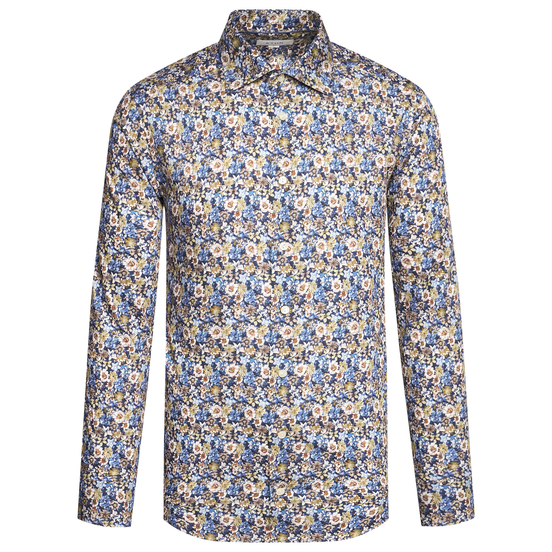 Eton Риза 100001277 Тъмносин Slim Fit - Pepit.bg