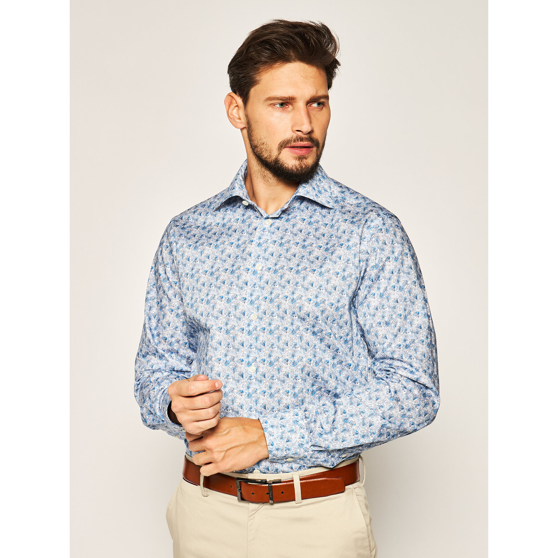 Eton Риза 100001465 Син Regular Fit - Pepit.bg