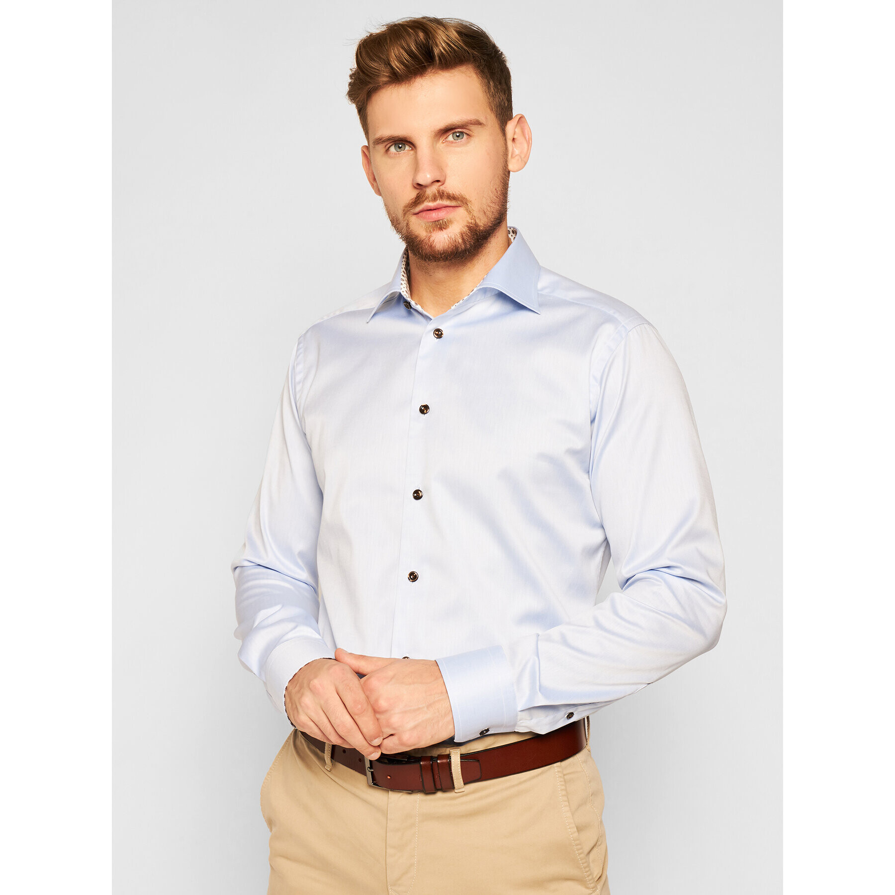 Eton Риза 100001728 Бял Slim Fit - Pepit.bg