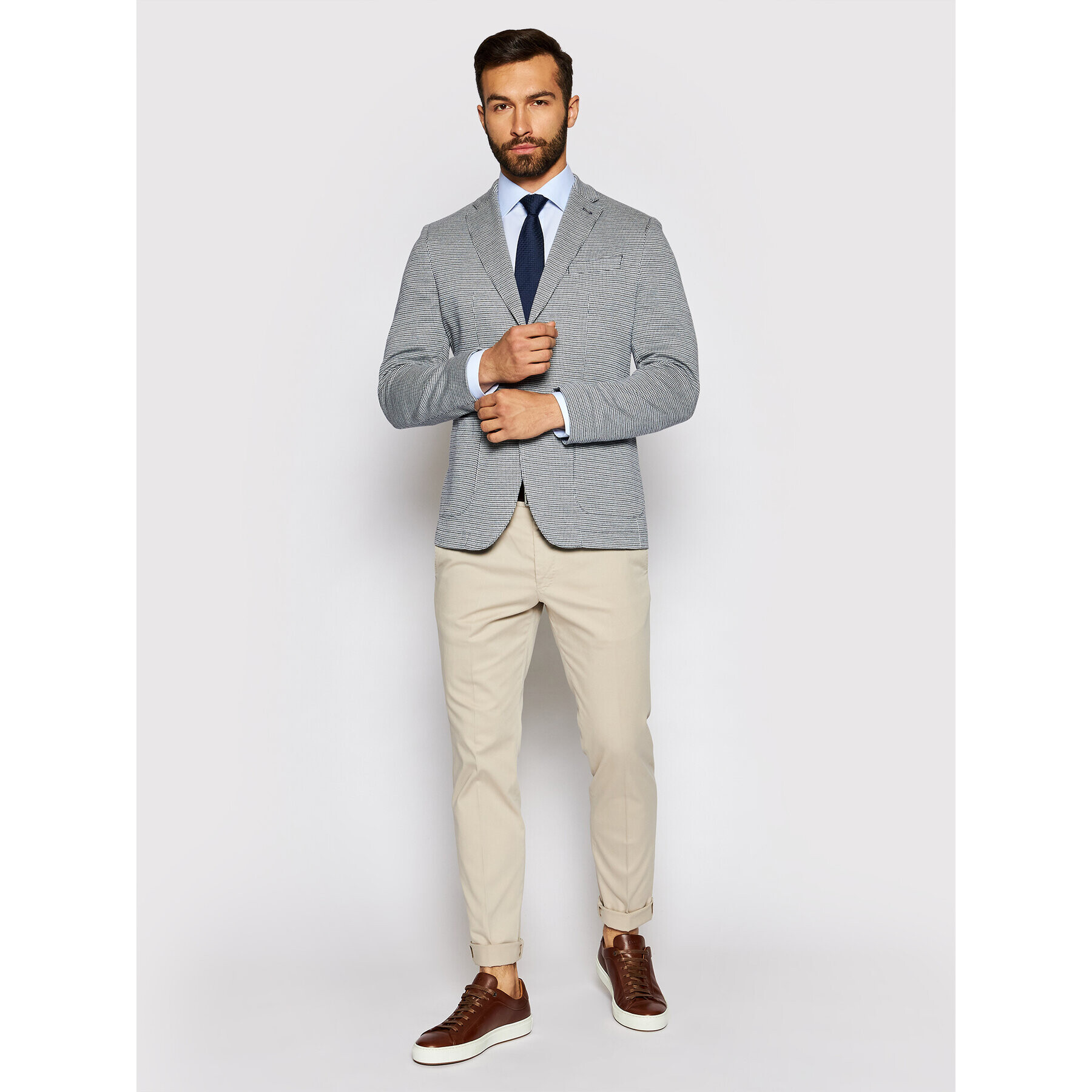 Eton Риза 100002194 Син Slim Fit - Pepit.bg