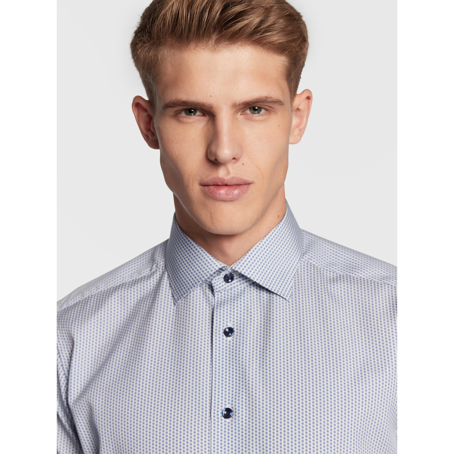 Eton Риза 100002249 Тъмносин Slim Fit - Pepit.bg