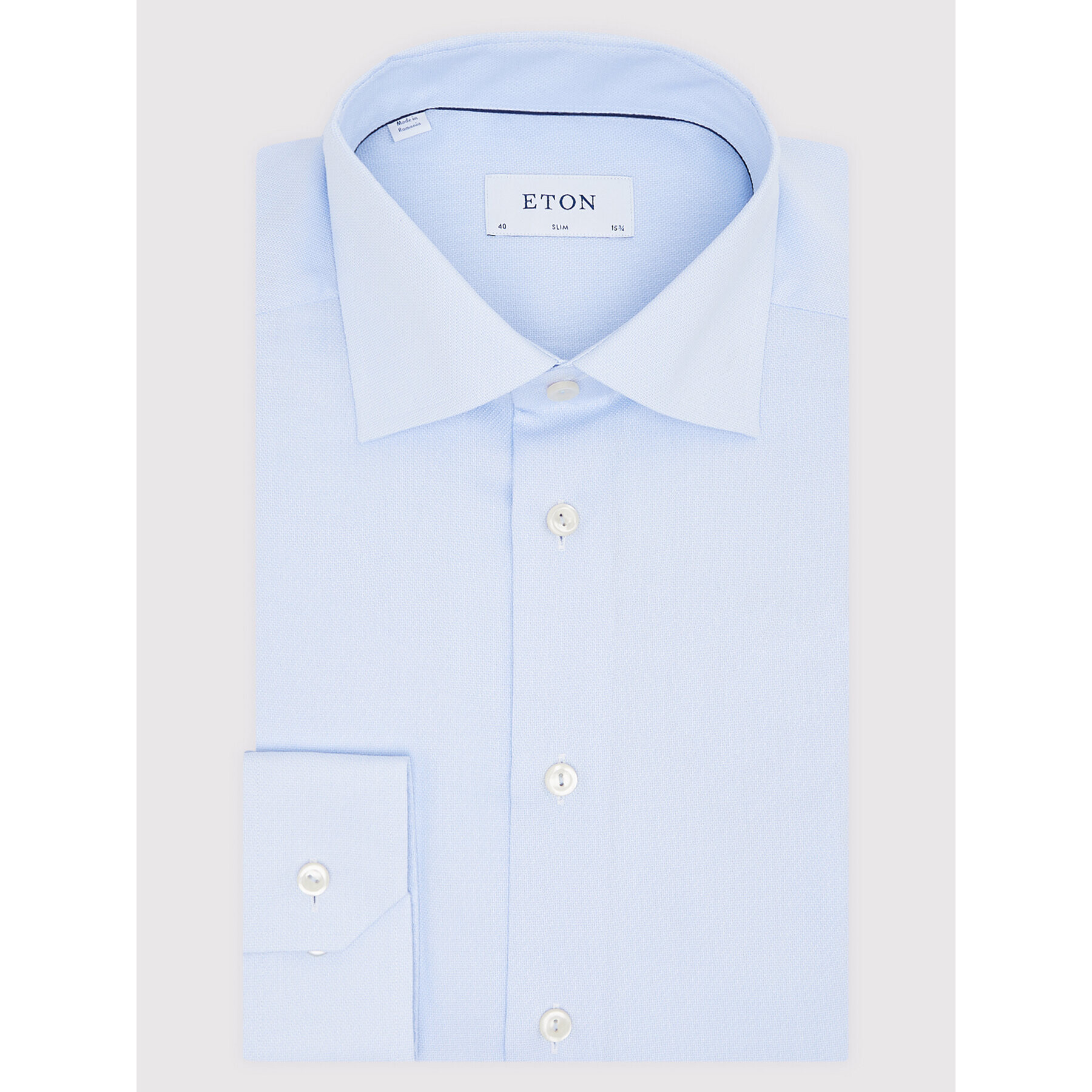 Eton Риза 100002451 Син Slim Fit - Pepit.bg