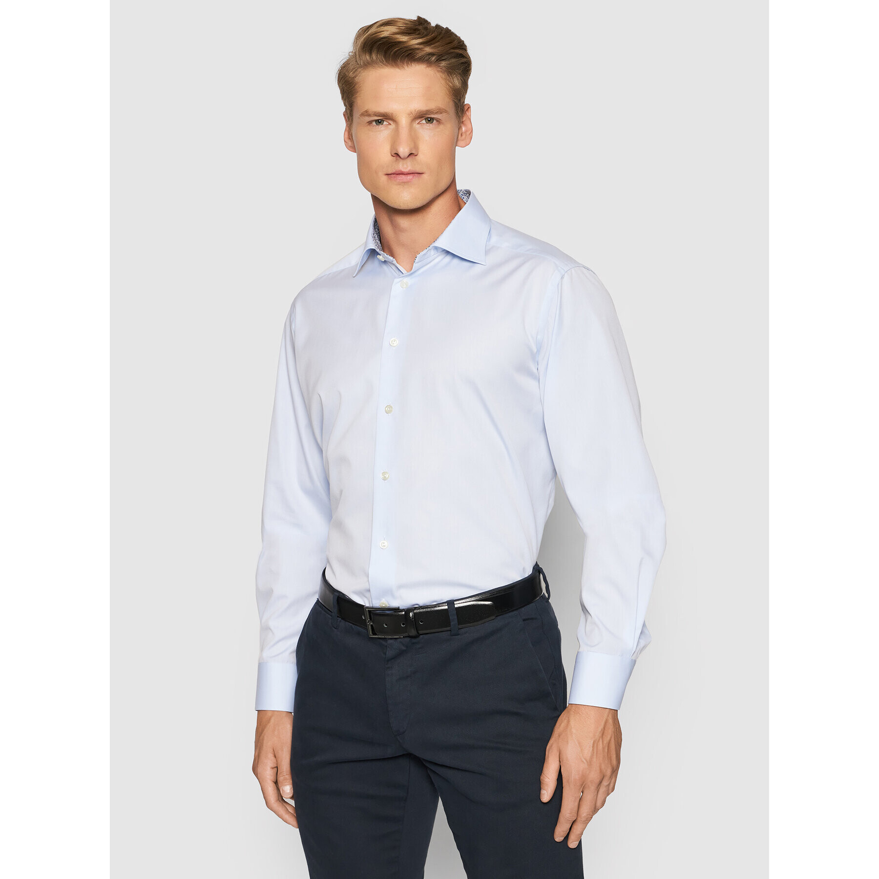 Eton Риза 100002464 Син Slim Fit - Pepit.bg