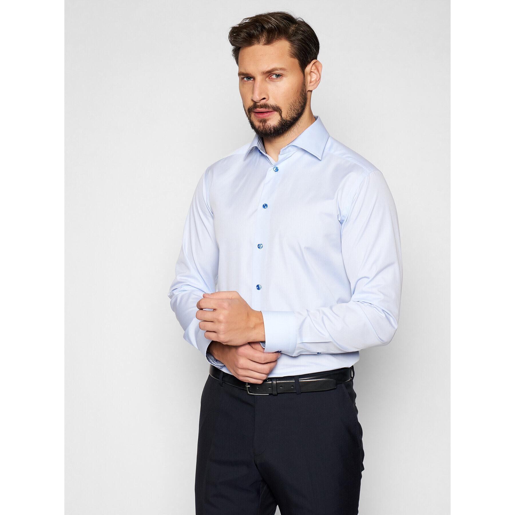 Eton Риза 10000305522 Син Slim Fit - Pepit.bg