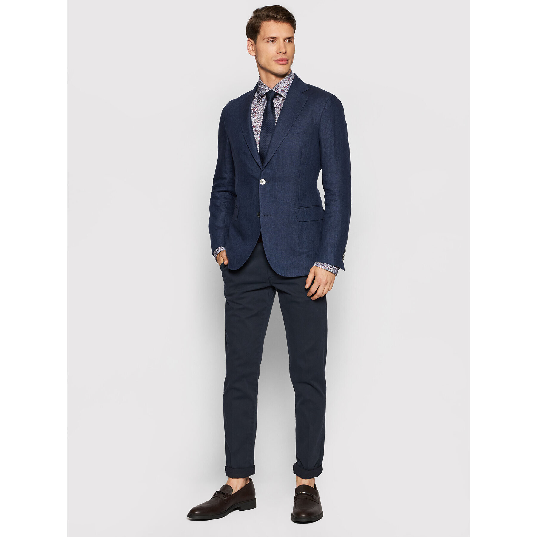 Eton Риза 100003083 Бордо Slim Fit - Pepit.bg