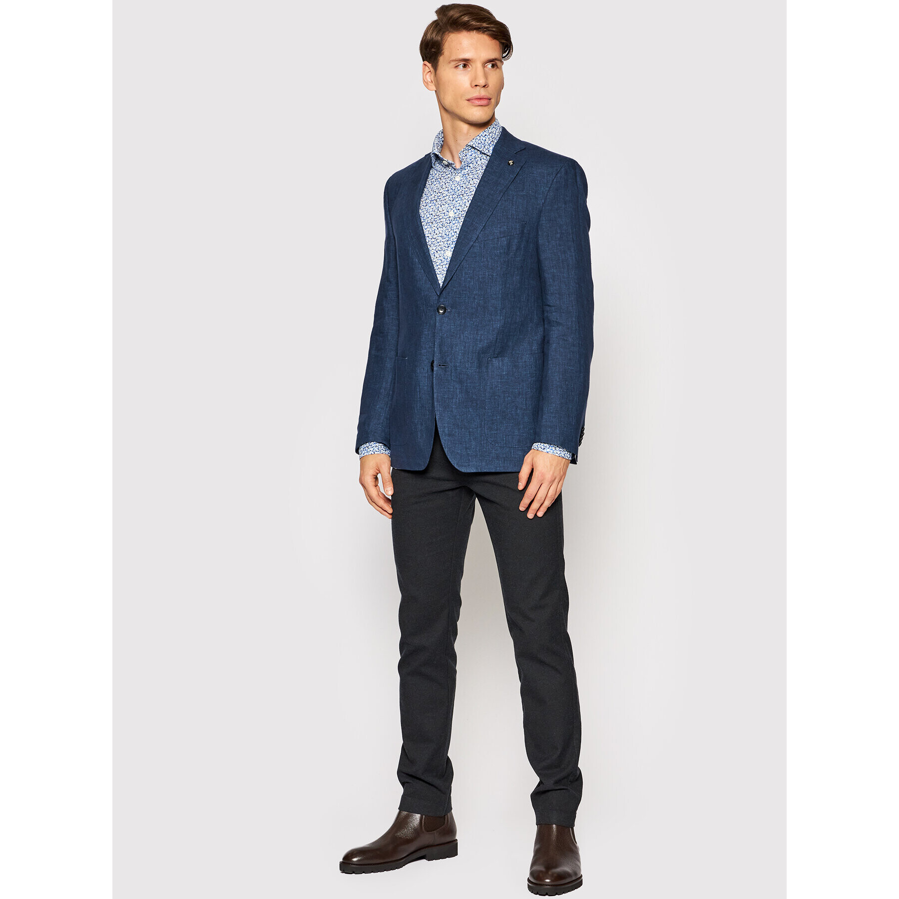 Eton Риза 100003096 Син Slim Fit - Pepit.bg