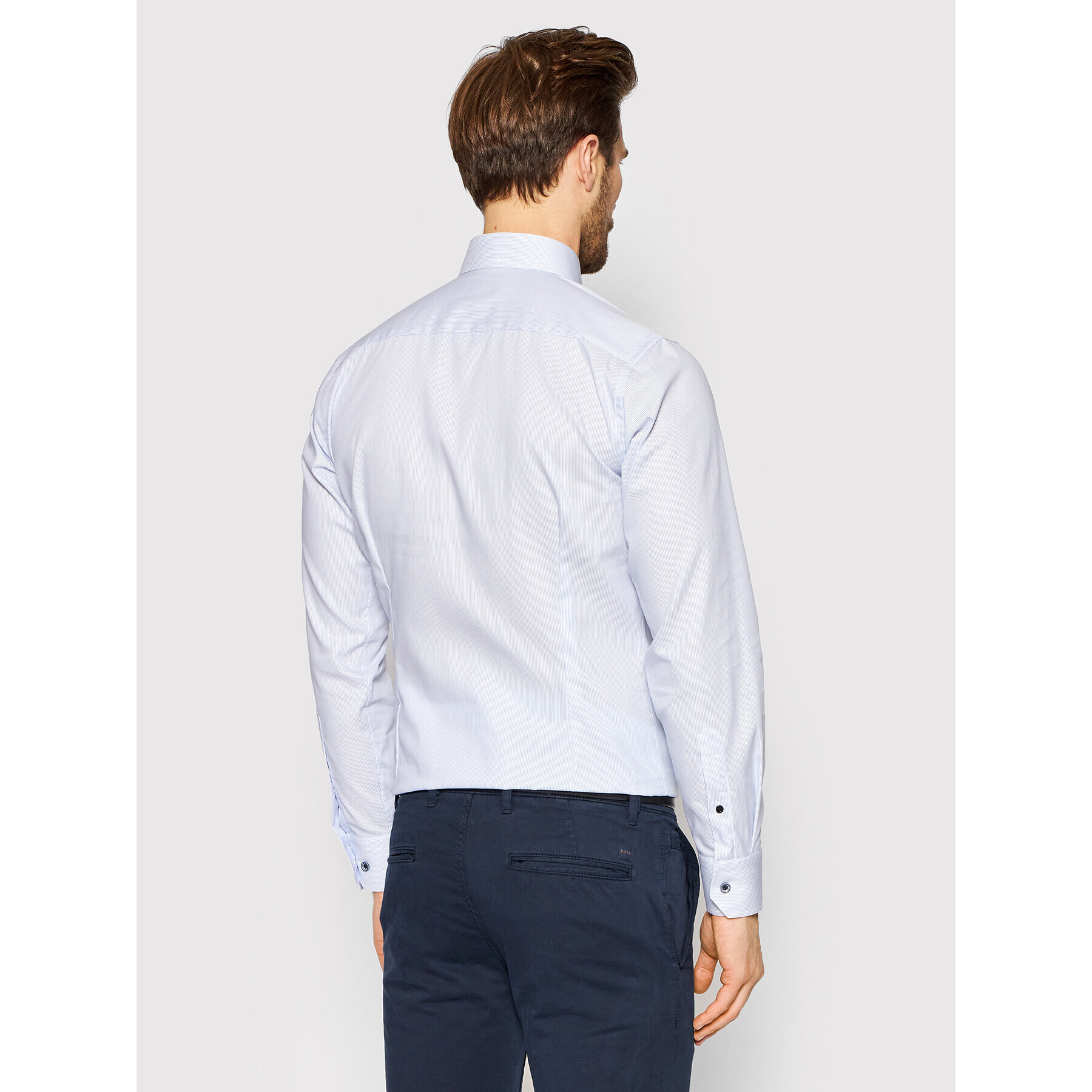 Eton Риза 100003271 Син Slim Fit - Pepit.bg