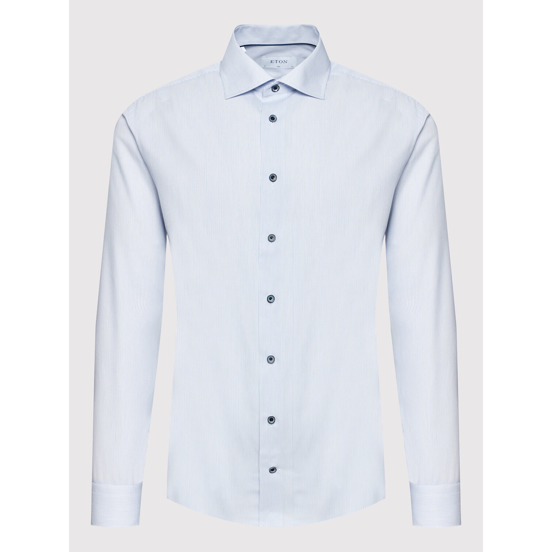Eton Риза 100003271 Син Slim Fit - Pepit.bg