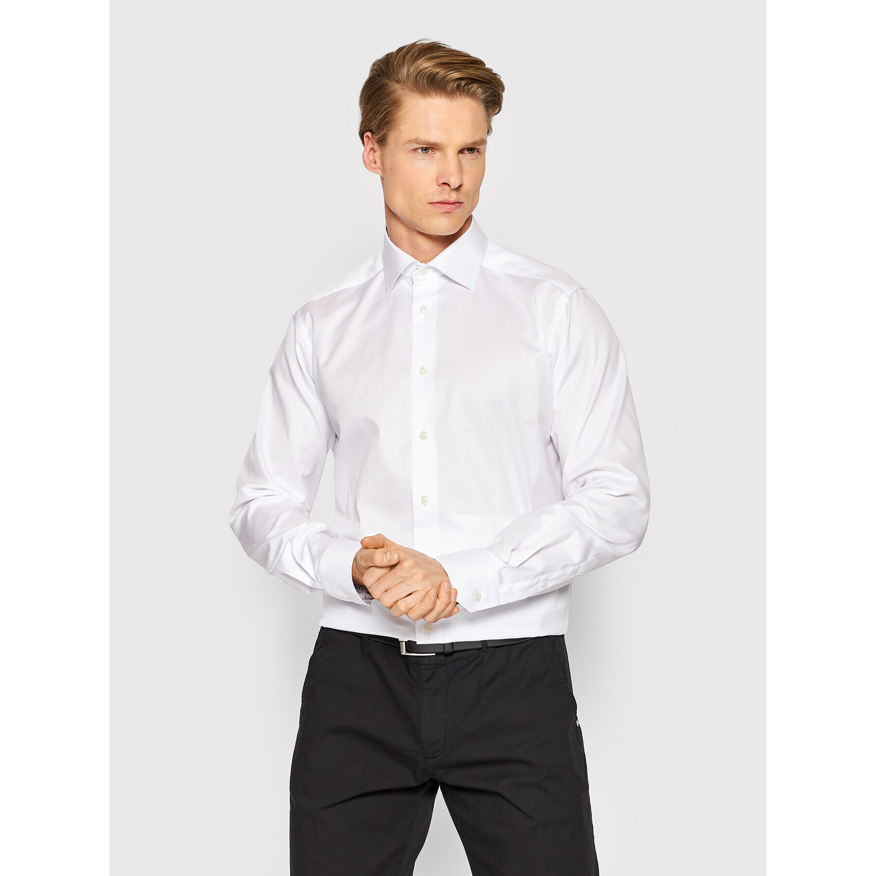 Eton Риза 1000033 Бял Slim Fit - Pepit.bg